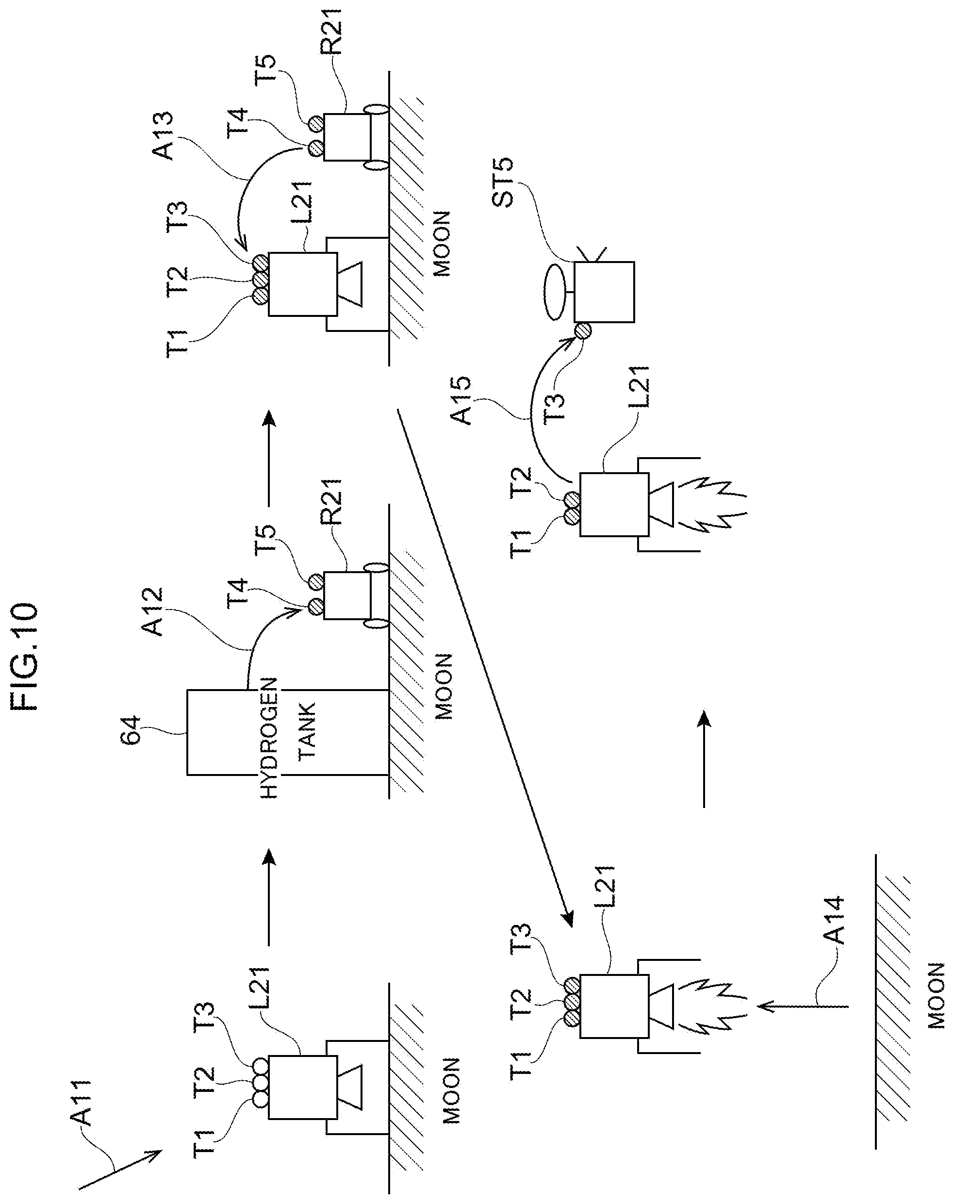 Patent US12325539 Figure 10 – Exploration method, exploration system, space probe, hydrogen supply method, and image processing method