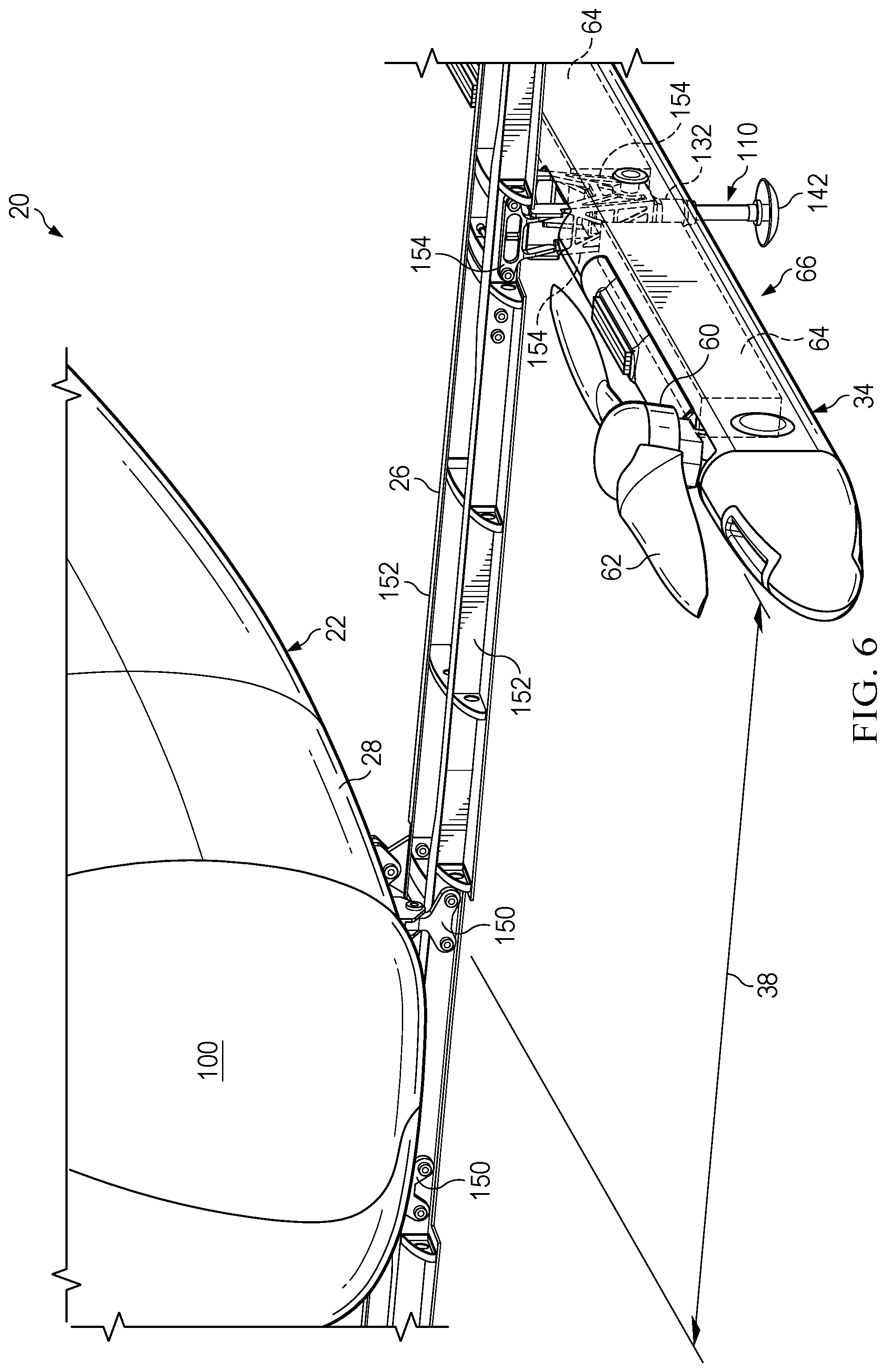 Patent US12325540 Figure 6 – Aircraft with multifunctional structure