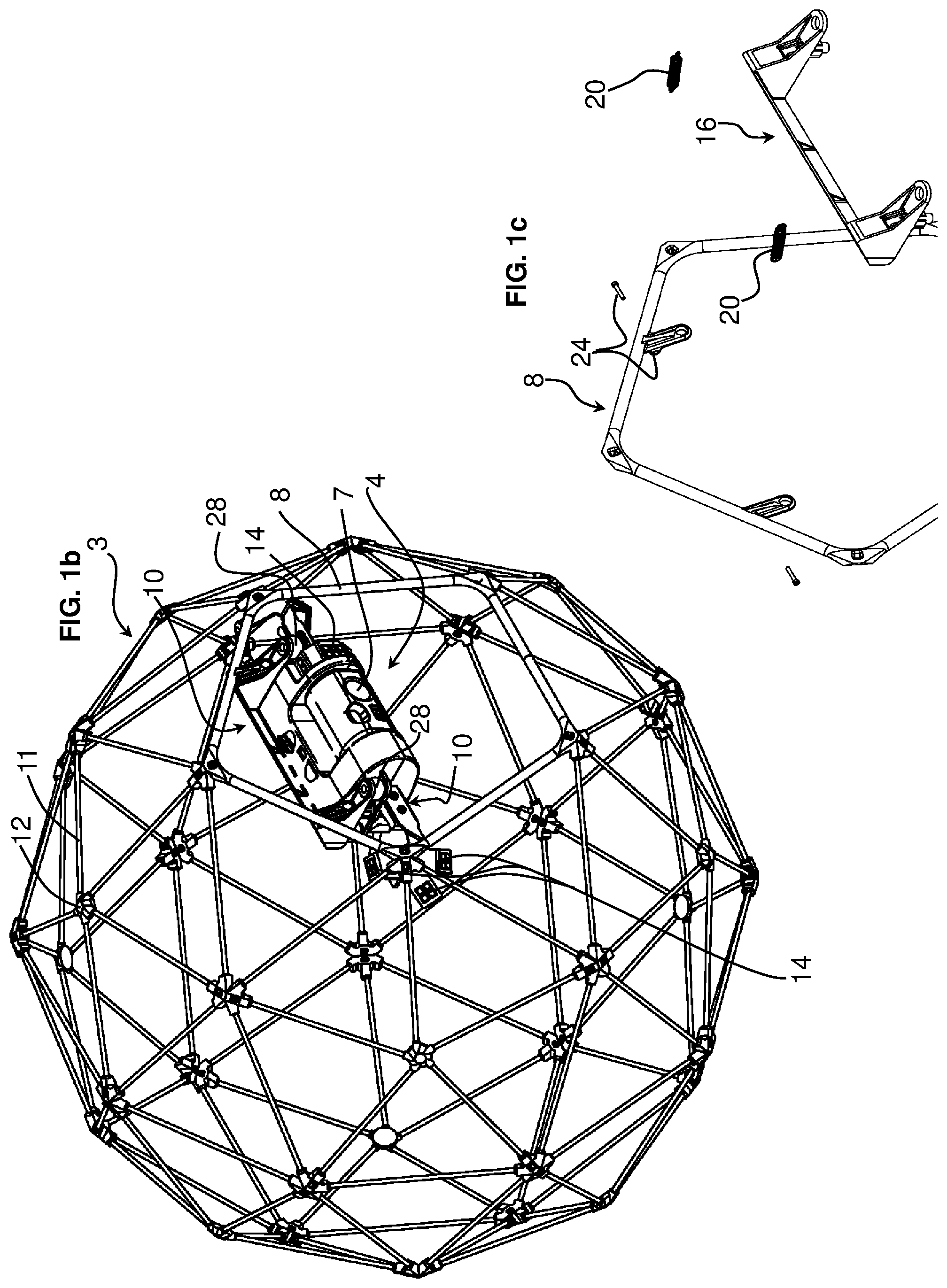 Patent US12325542 Figure 2 – UAV with protective outer cage