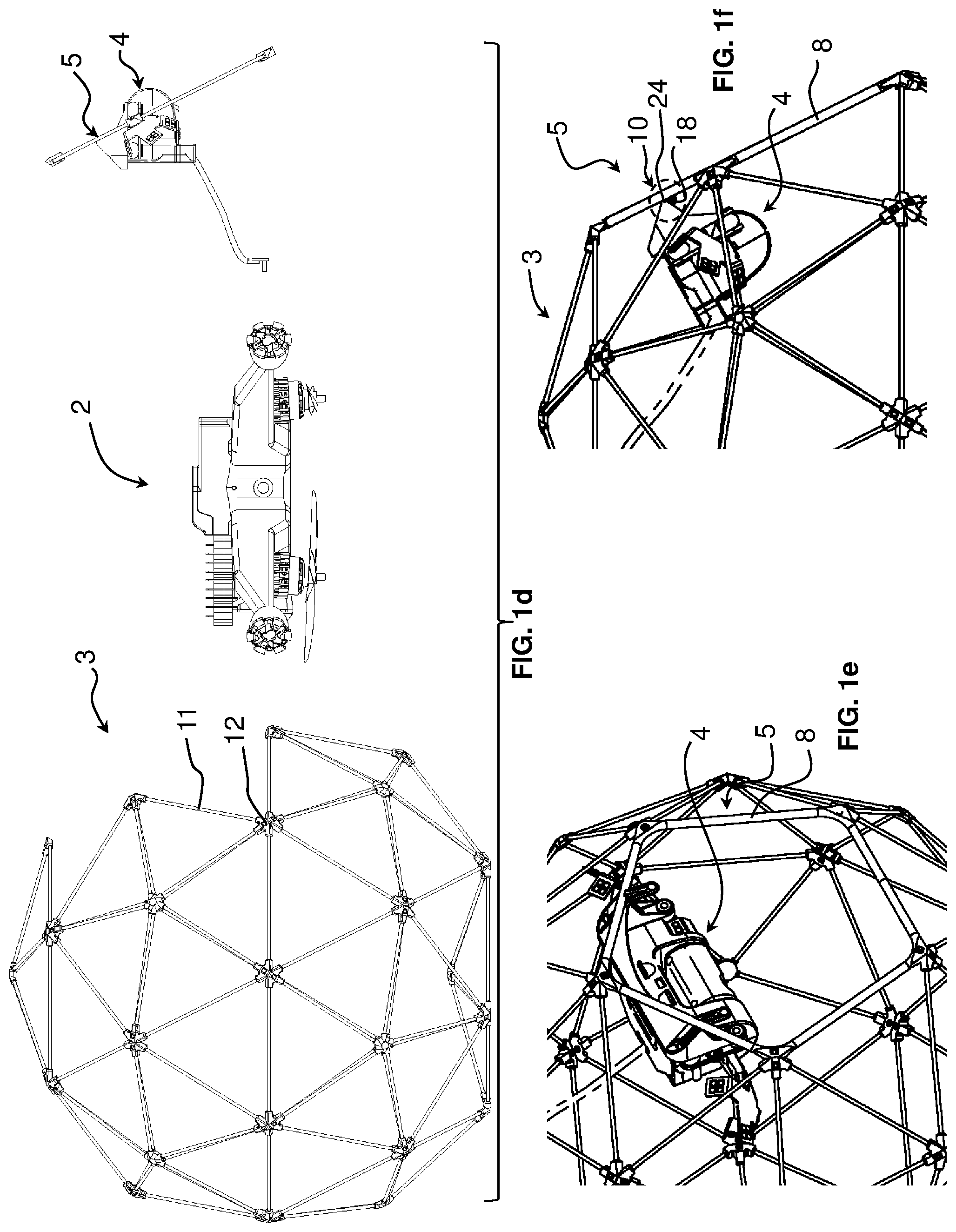 Patent US12325542 Figure 3 – UAV with protective outer cage