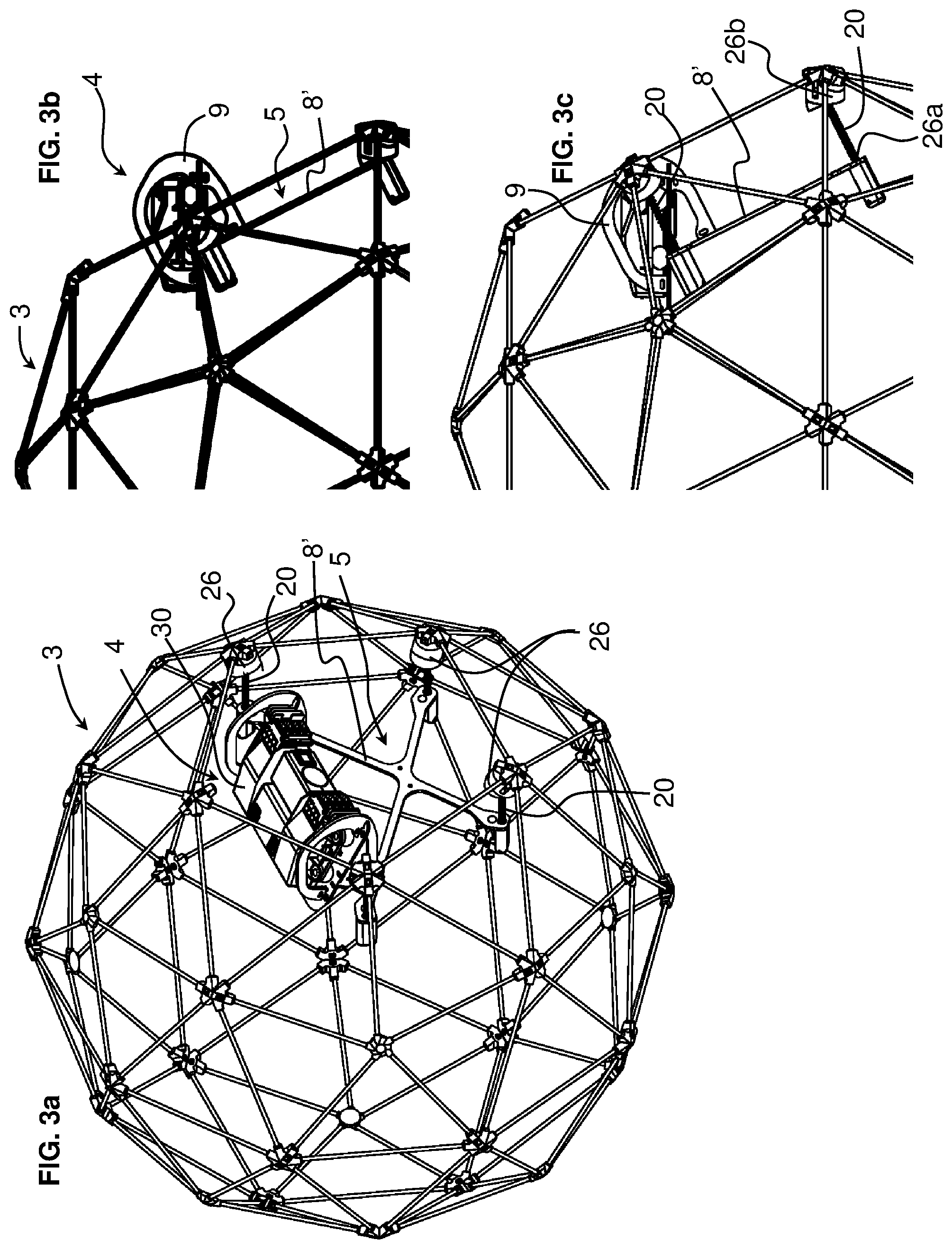 Patent US12325542 Figure 5 – UAV with protective outer cage