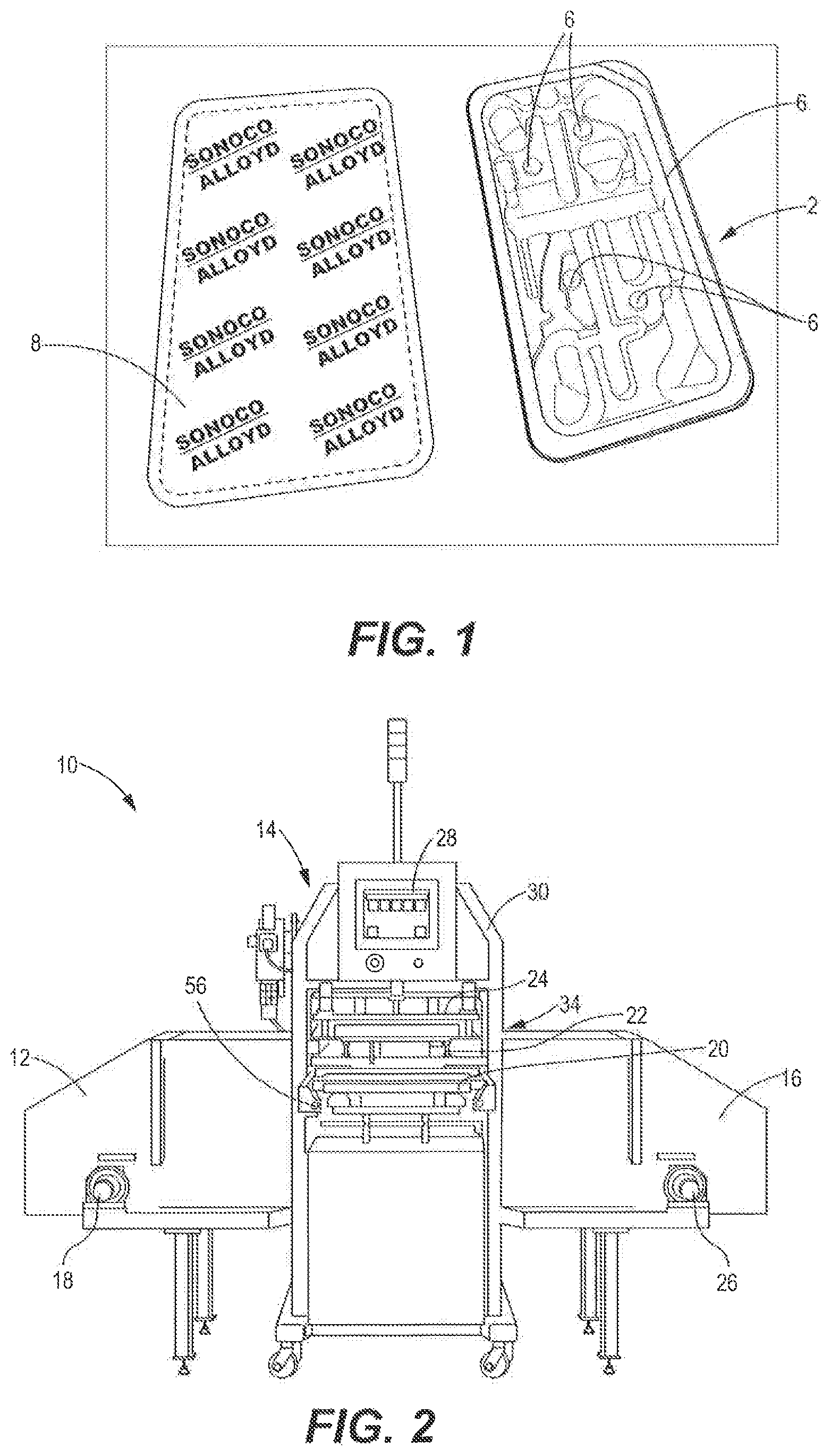 Patent US12325547 Figure 1 – Seal and cut assembly for heat sealing machine