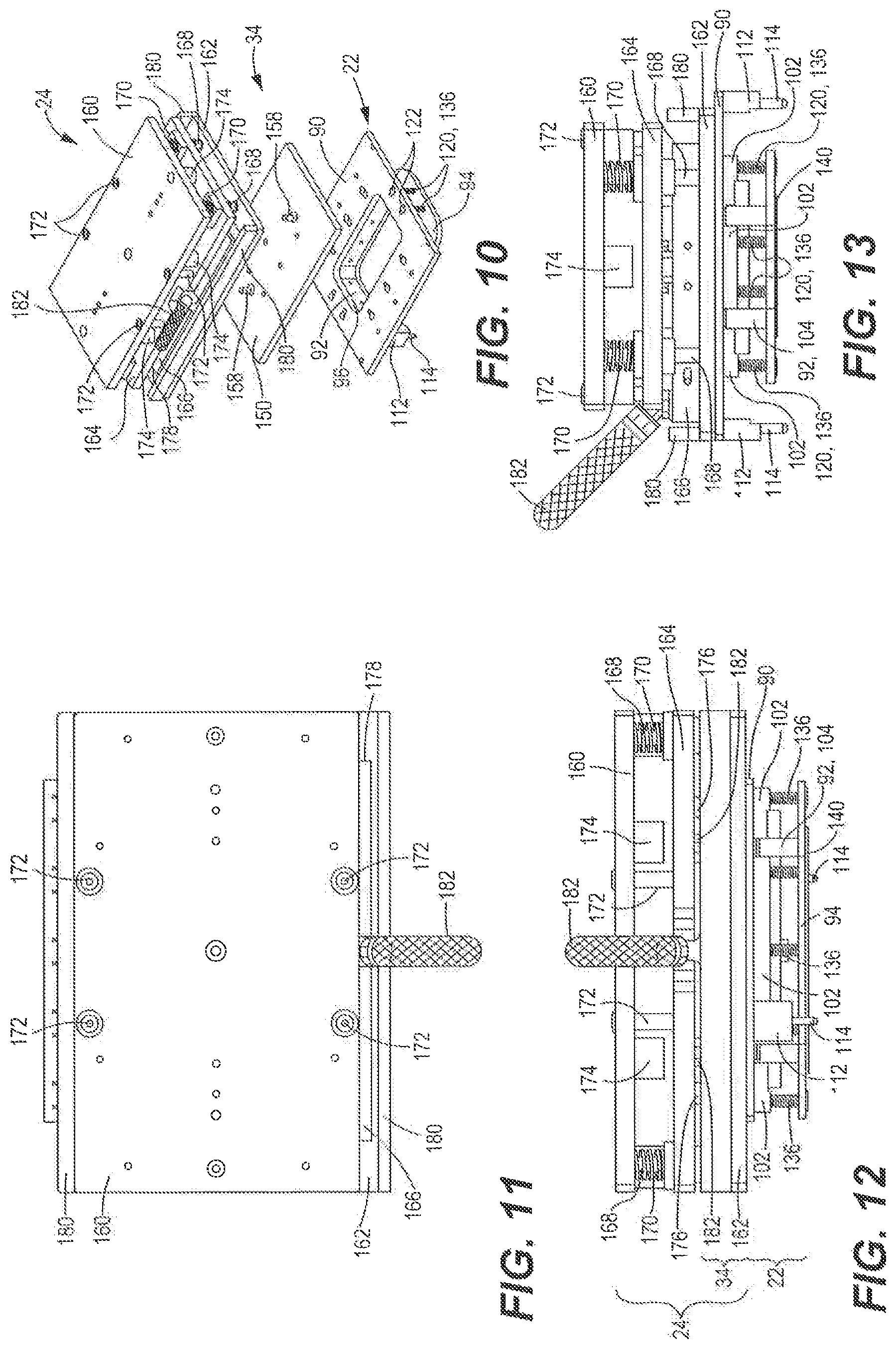 Patent US12325547 Figure 5 – Seal and cut assembly for heat sealing machine