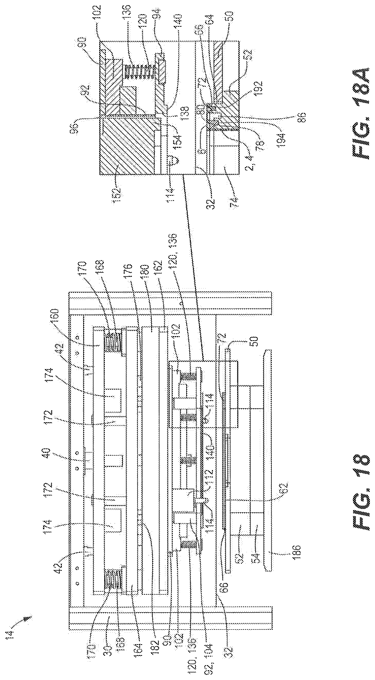 Patent US12325547 Figure 9 – Seal and cut assembly for heat sealing machine