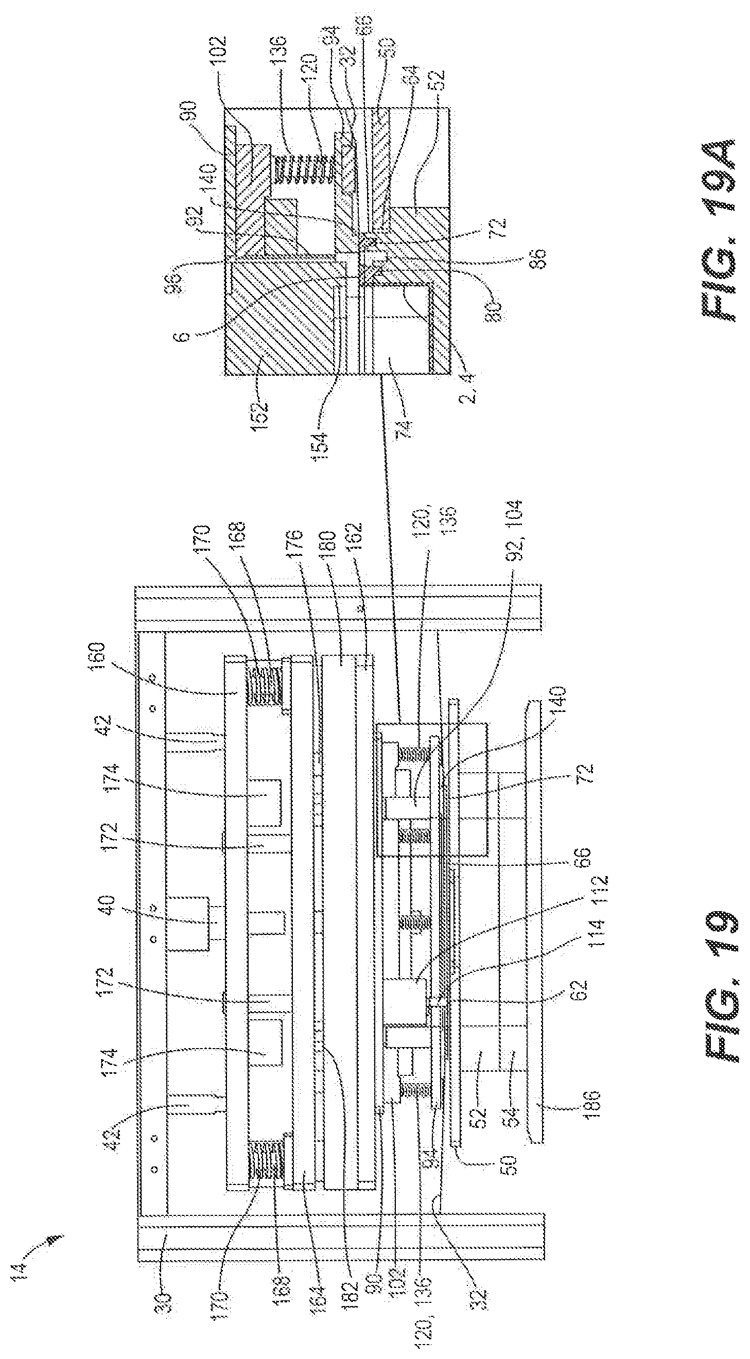 Patent US12325547 Figure 10 – Seal and cut assembly for heat sealing machine