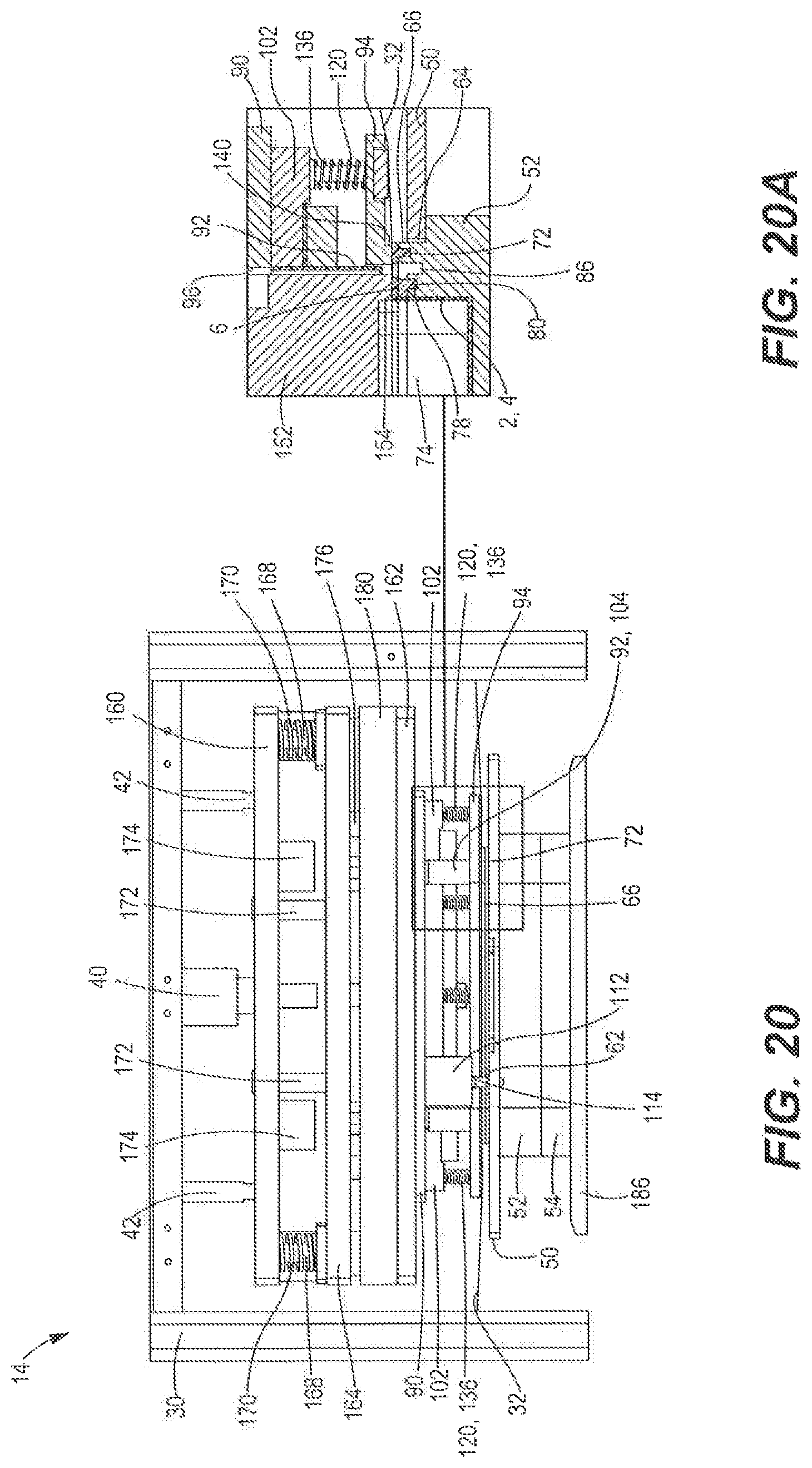 Patent US12325547 Figure 11 – Seal and cut assembly for heat sealing machine