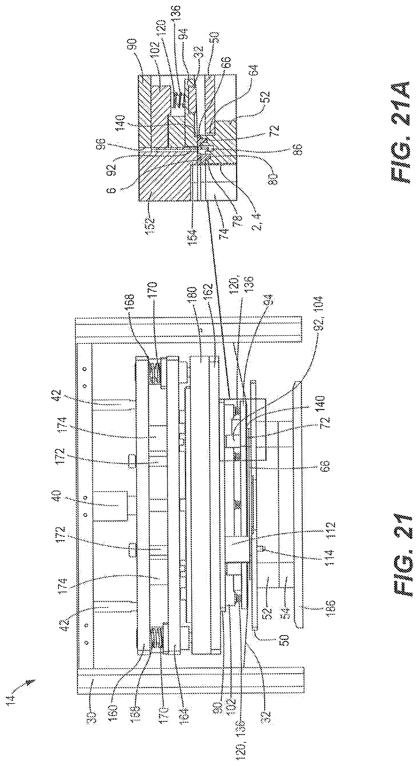Patent US12325547 Figure 12 – Seal and cut assembly for heat sealing machine