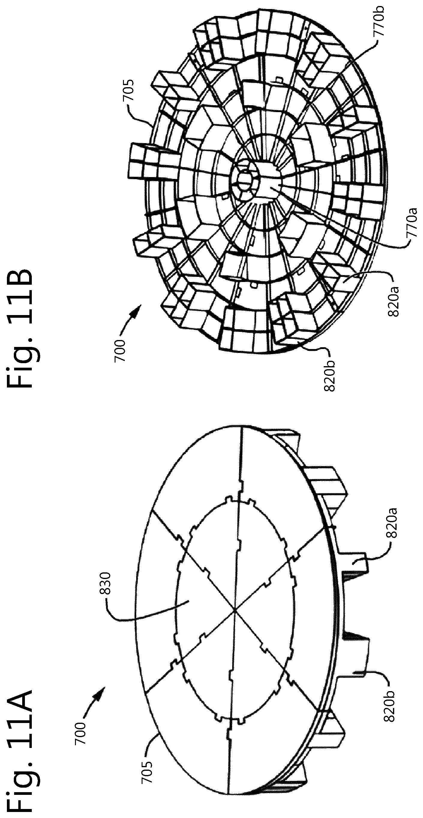 Patent US12325552 Figure 14 – Plastic pallet with removable elastomer footpads