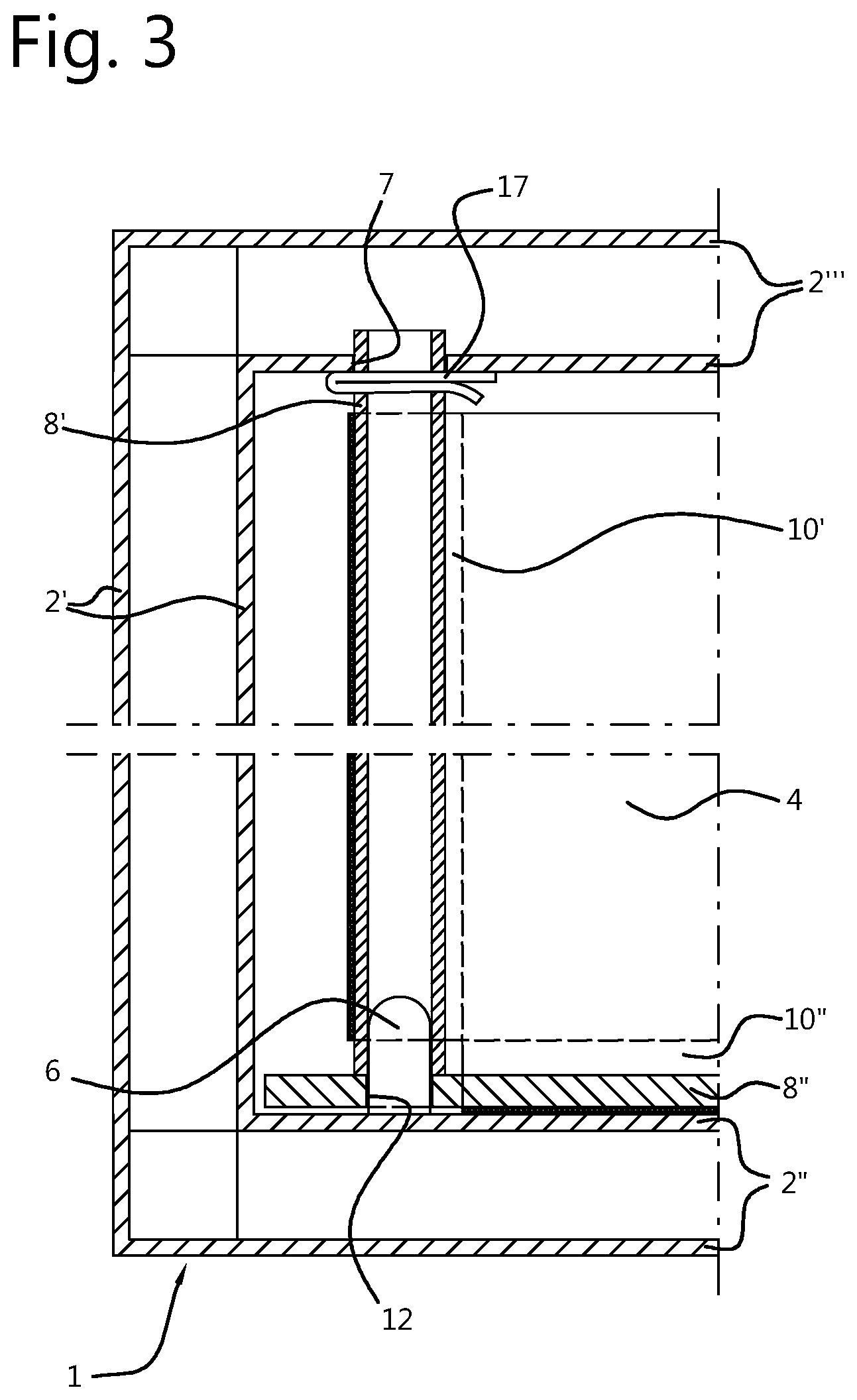 Patent US12325555 Figure 4 – Transport container and assembly thereof