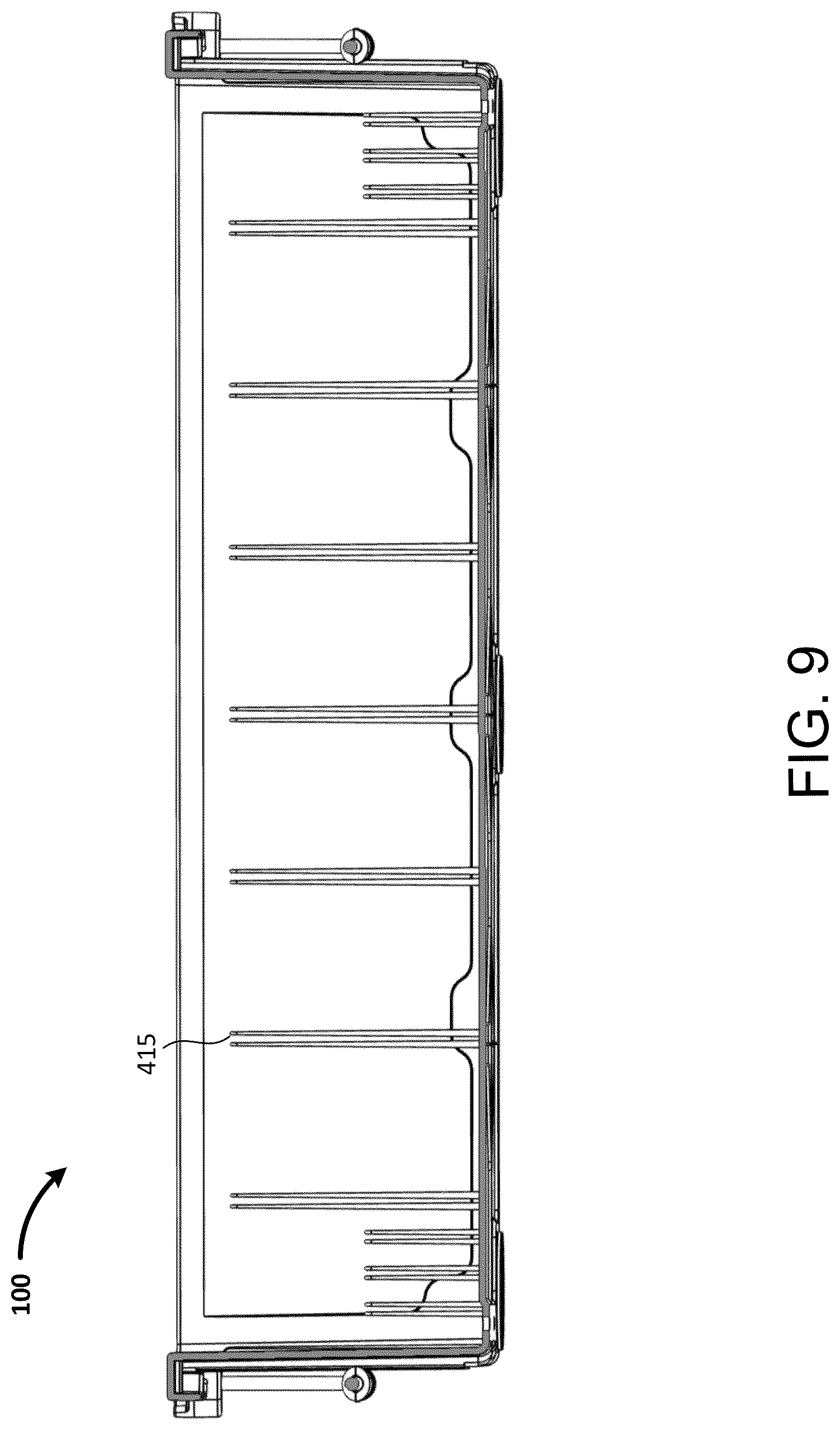 Patent US12325556 Figure 15 – Repositionable divider and container reinforcing coupler