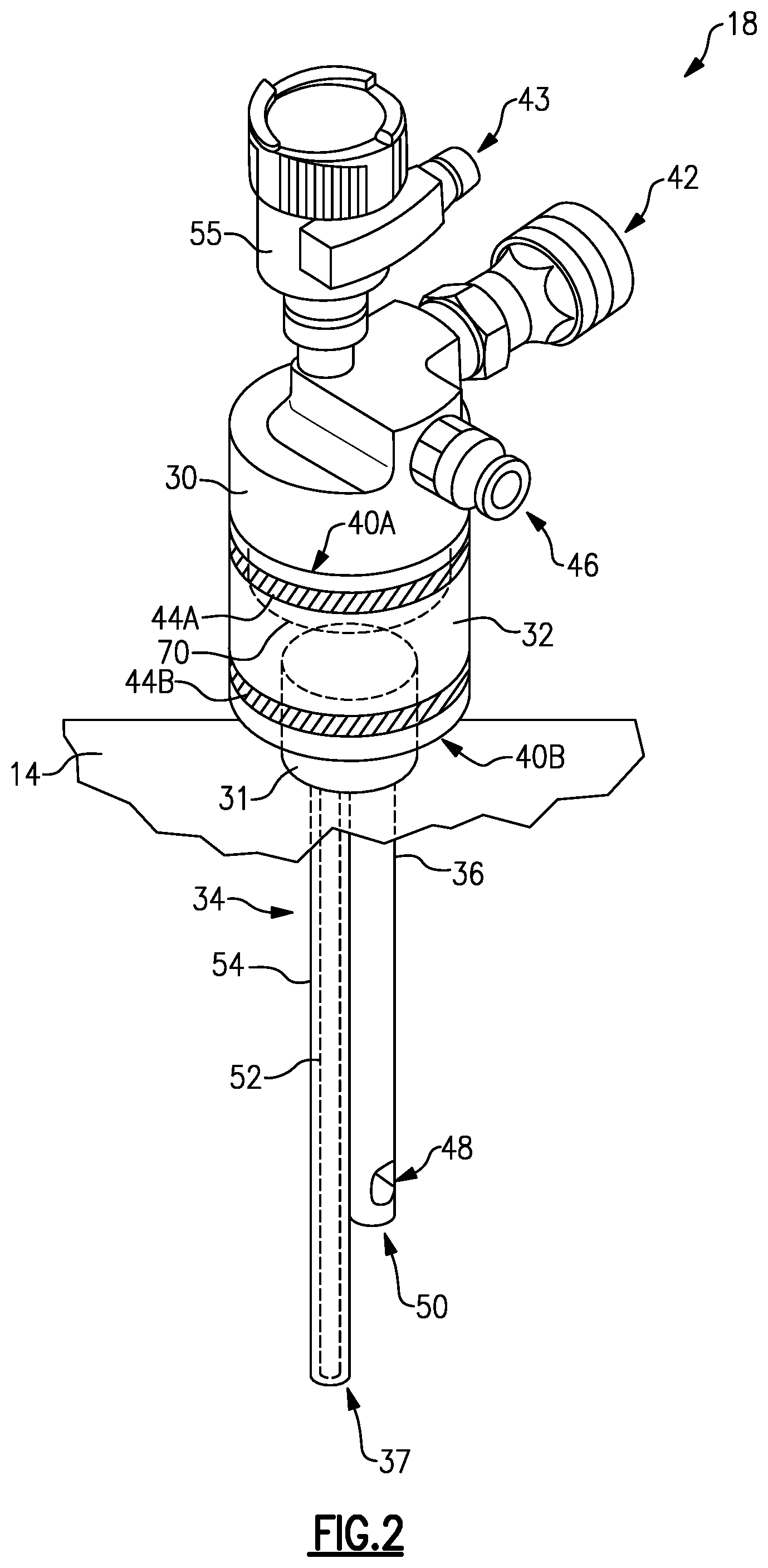 Patent US12325558 Figure 2 – Fuel cap assembly with cylindrical coupler