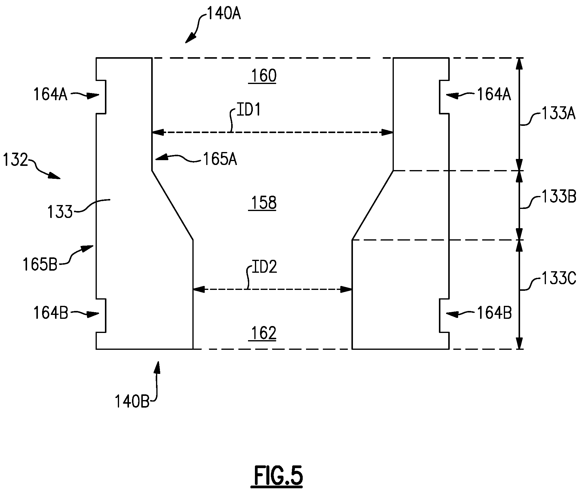 Patent US12325558 Figure 5 – Fuel cap assembly with cylindrical coupler