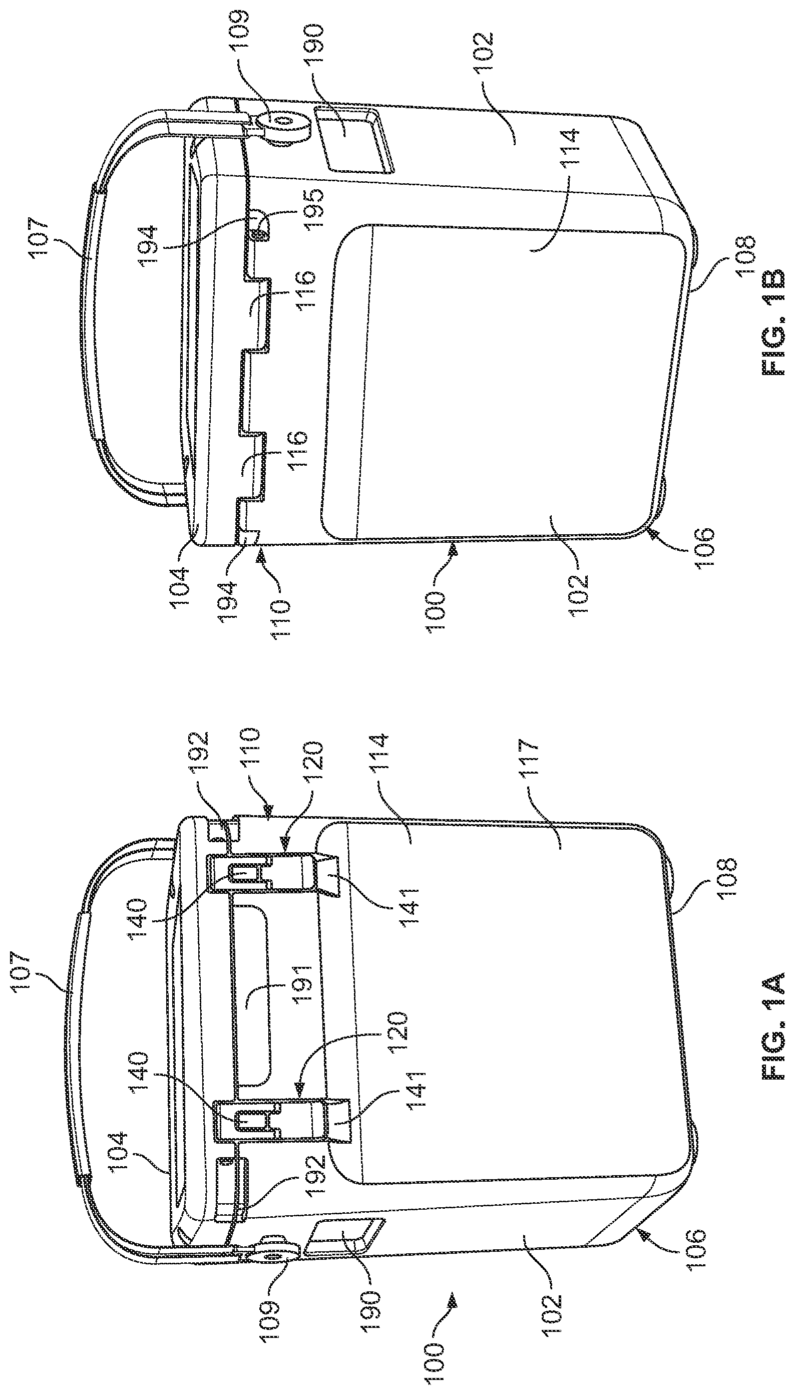 Patent US12325561 Figure 1 – Insulating container