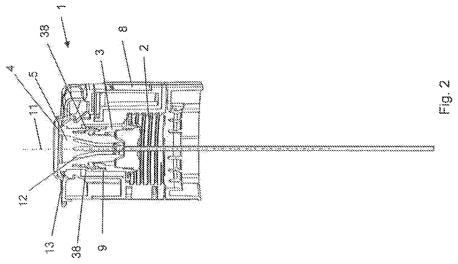 Patent US12325566 Figure 2 – Closure for a container