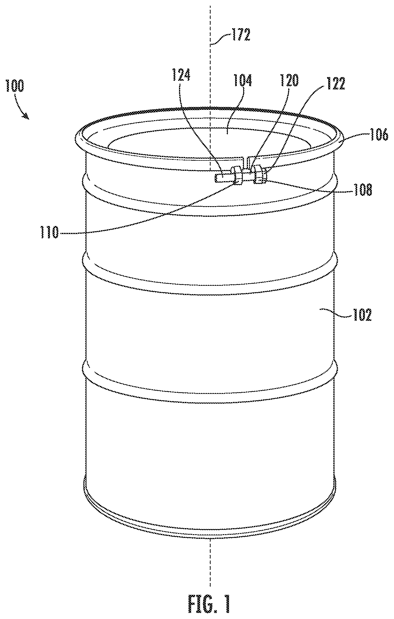 Patent US12325567 Figure 1 – Tamper-indicating device having robotic application features
