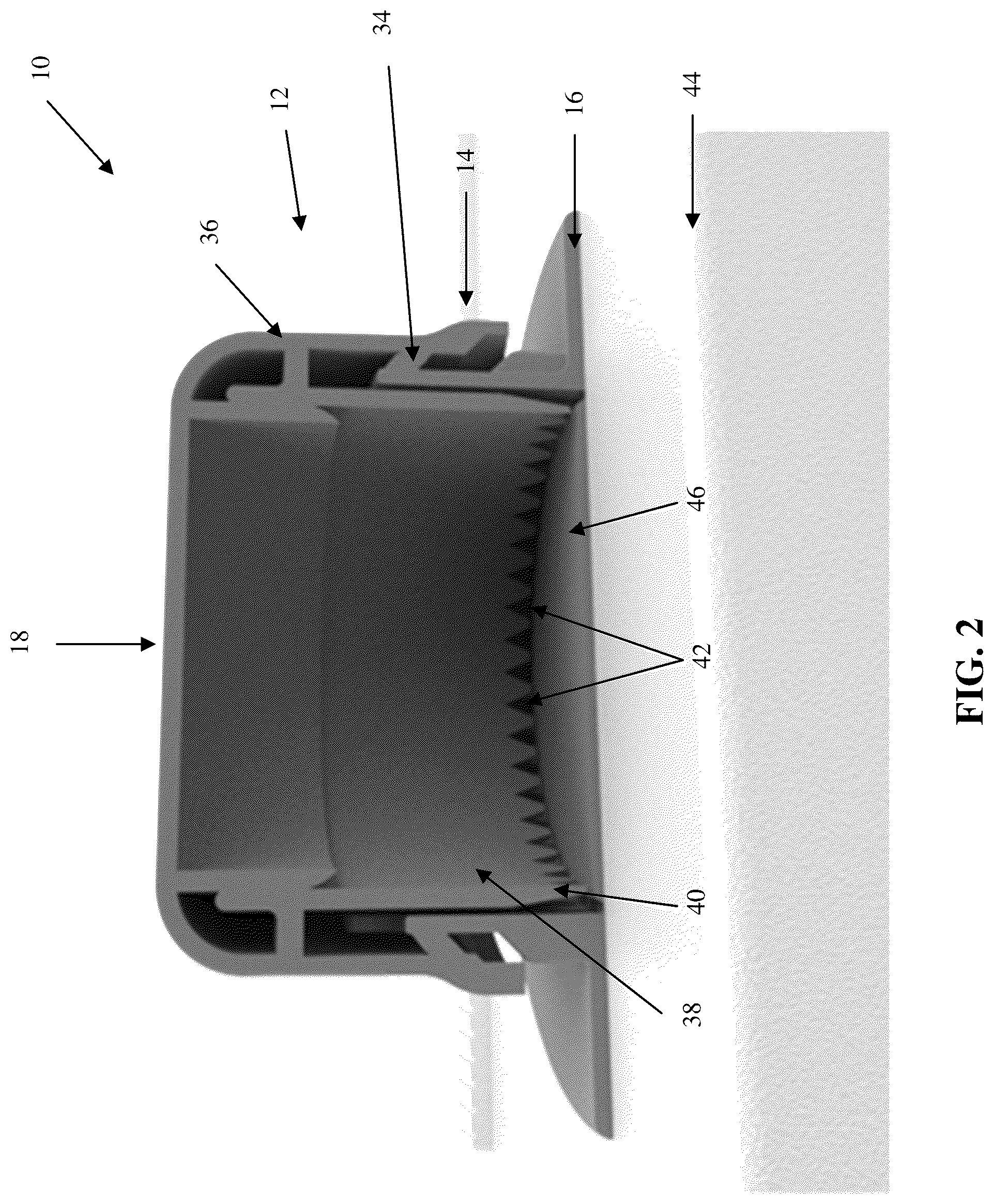 Patent US12325568 Figure 2 – Tethered closure device