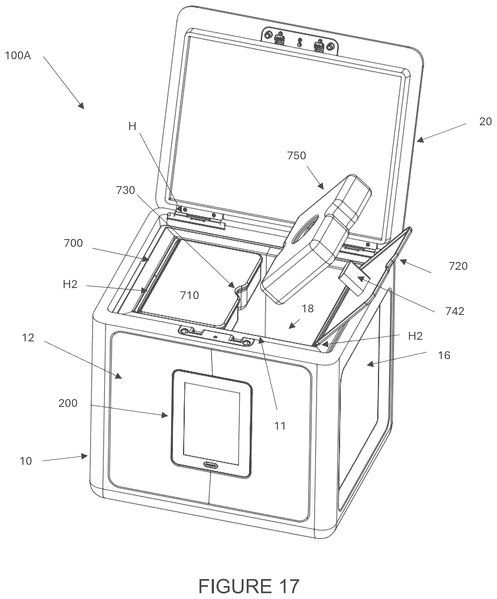 Patent US12325572 Figure 20 – Reusable portable shipping container