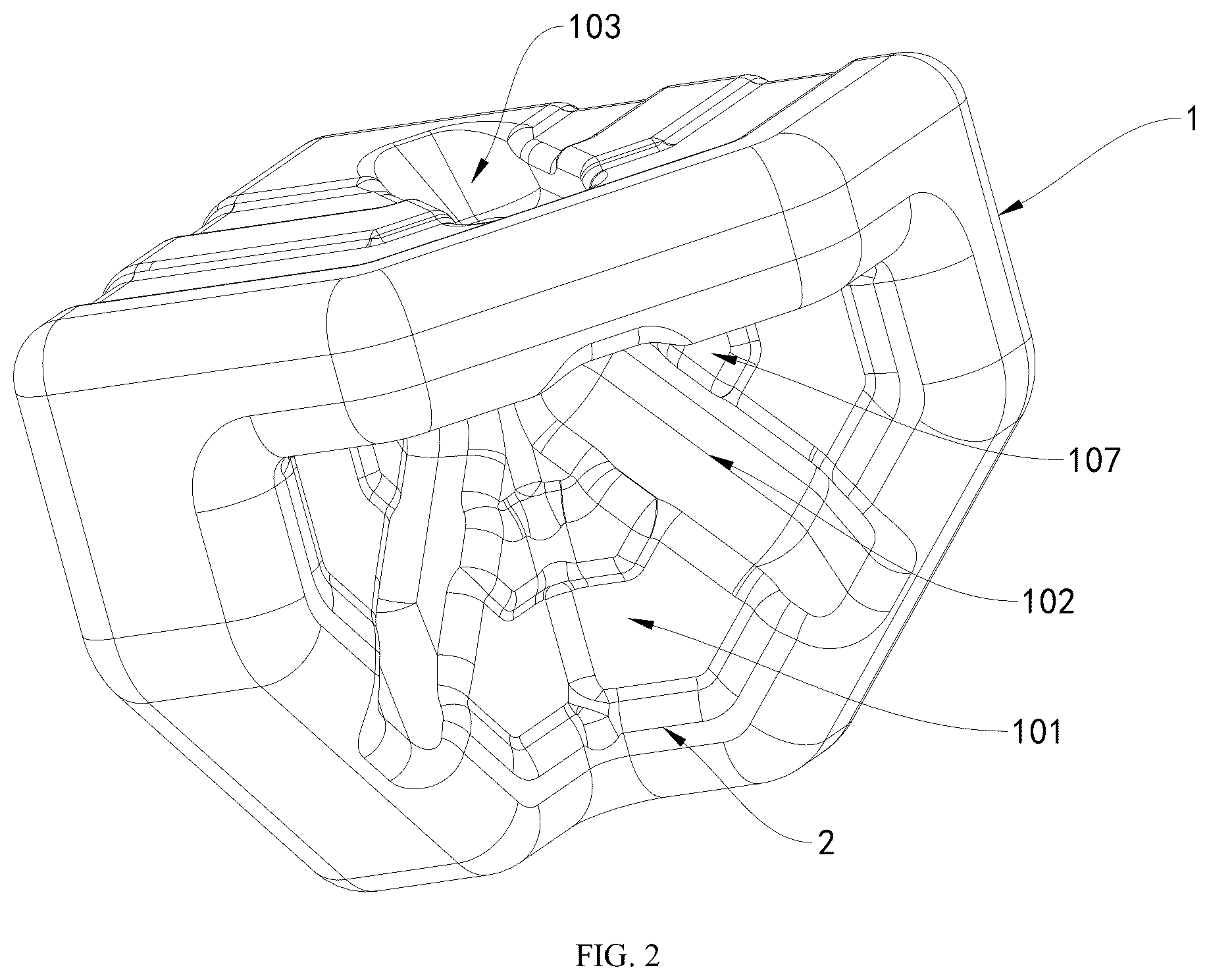 Patent US12325573 Figure 2 – Double-layer structured cushioning corner protector