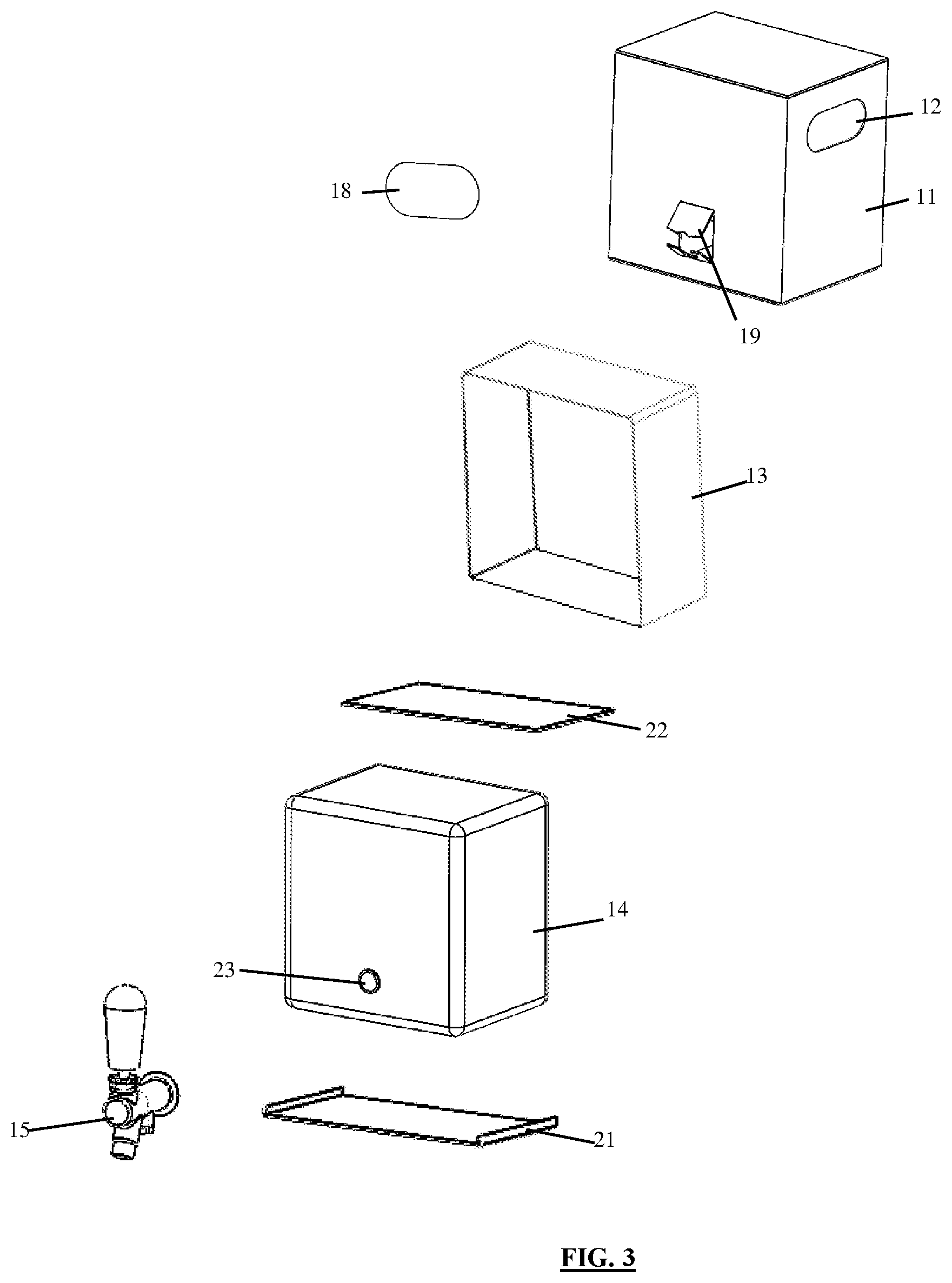Patent US12325574 Figure 3 – Shippable crate