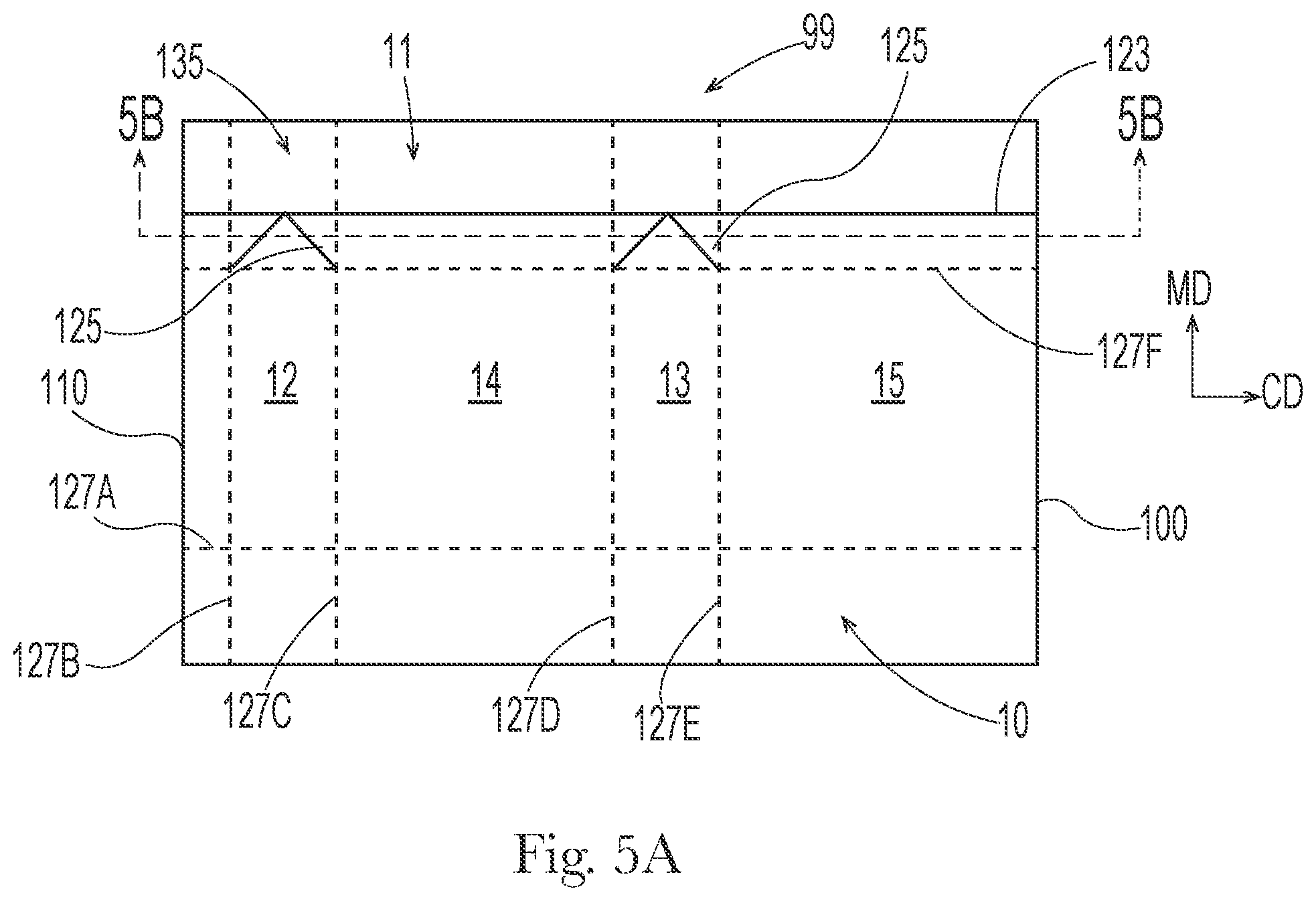 Patent US12325576 Figure 6 – Sealed absorbent article package with natural fibers