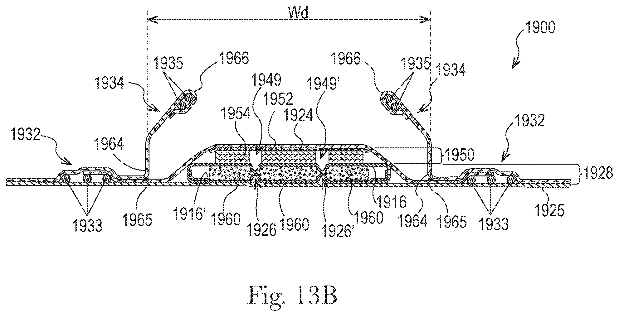 Patent US12325576 Figure 19 – Sealed absorbent article package with natural fibers