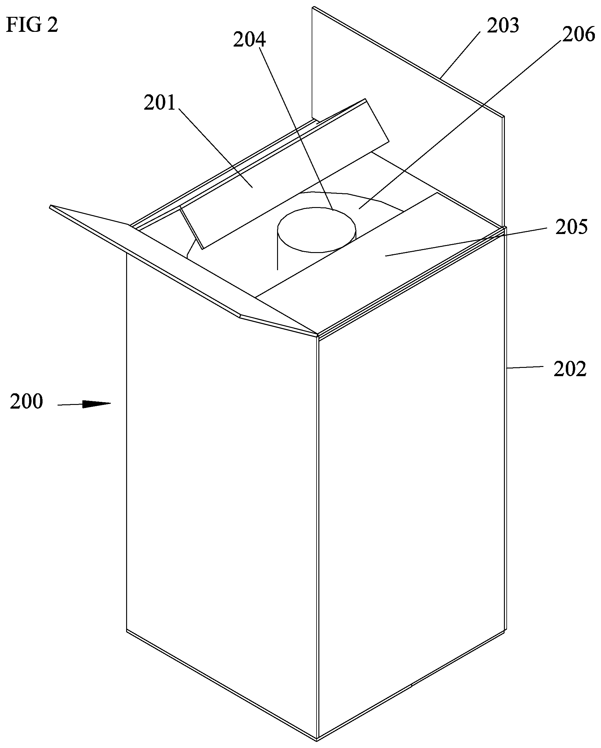 Patent US12325578 Figure 2 – Slit paper method of expansion, shipment and expansion devices