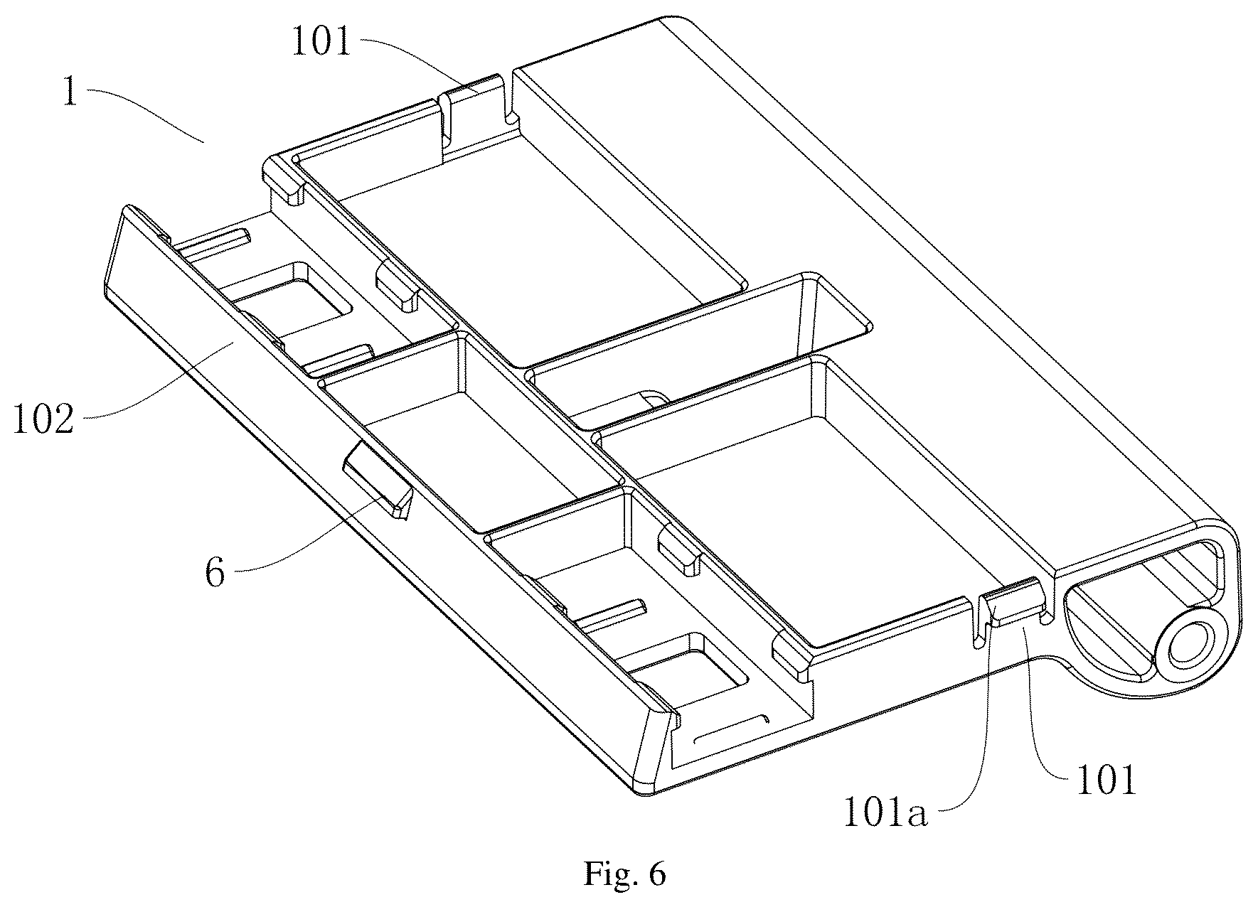Patent US12325584 Figure 6 – Flip trash can