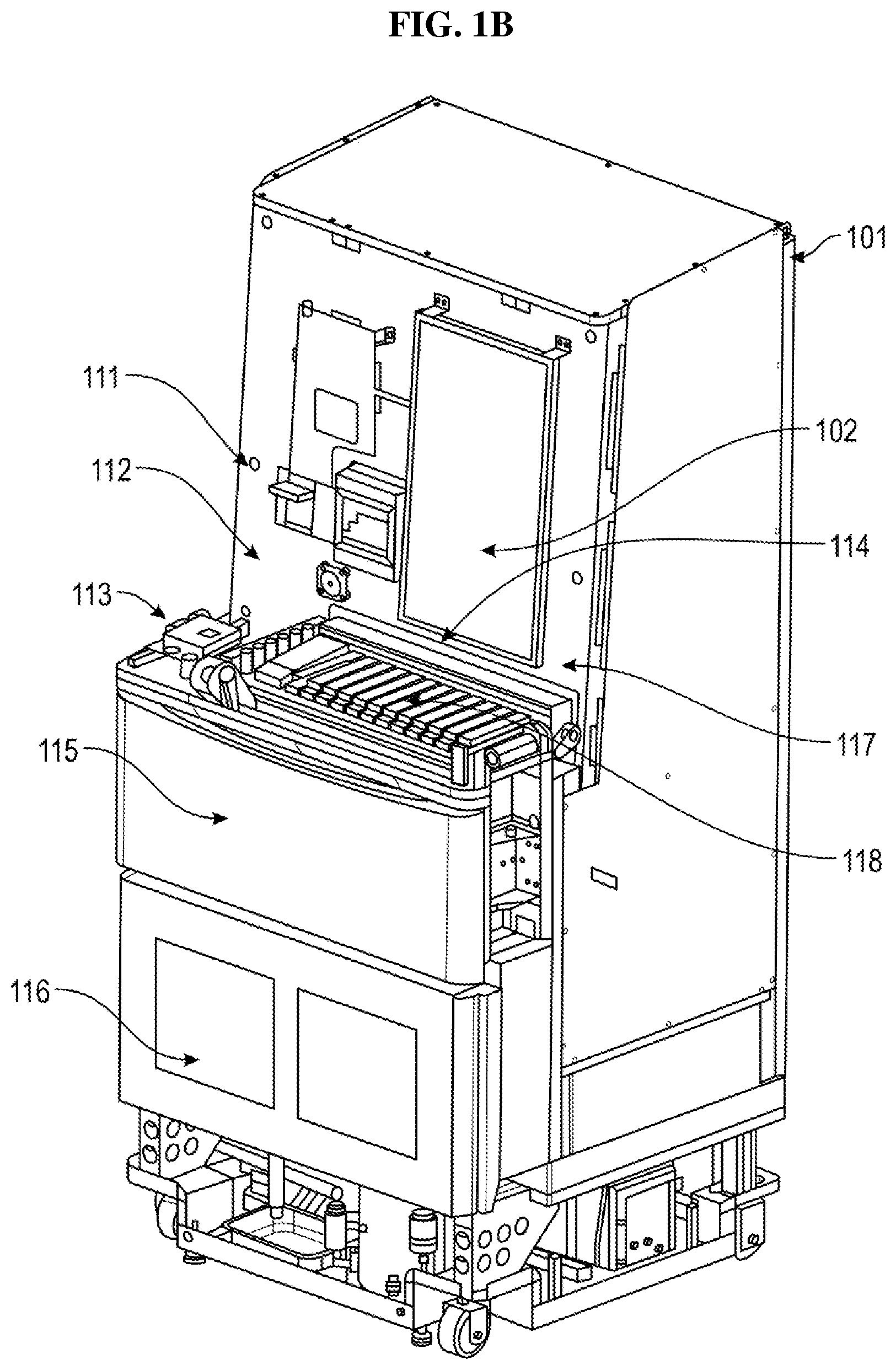 Patent US12325592 Figure 2 – Automated smart storage of products