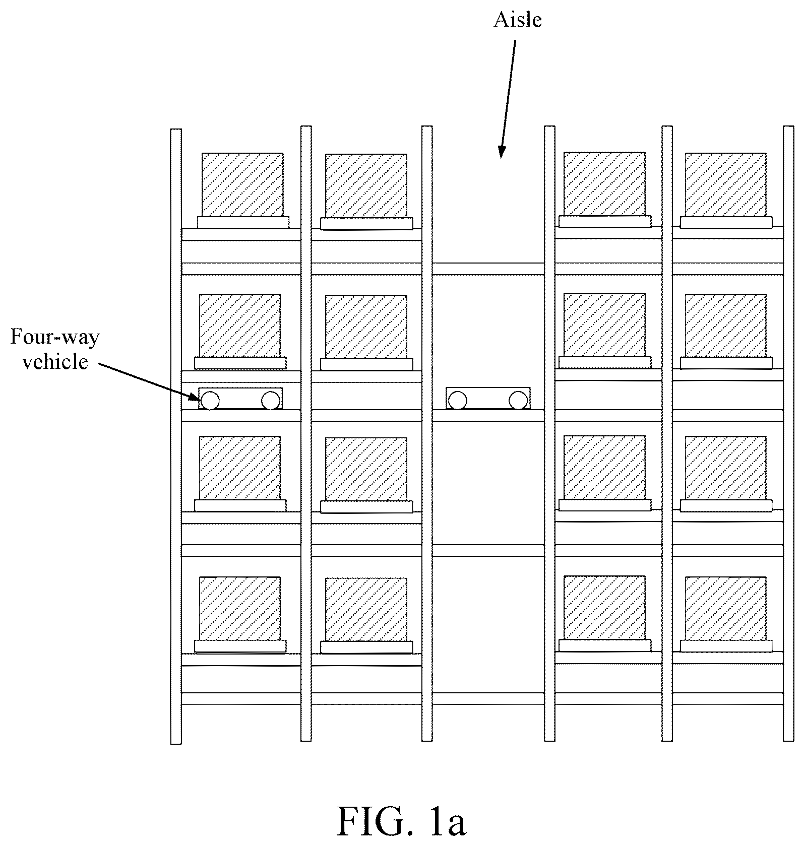 Patent US12325593 Figure 1 – Three-dimensional warehouse handling and dispatching system and method for implementing item picking