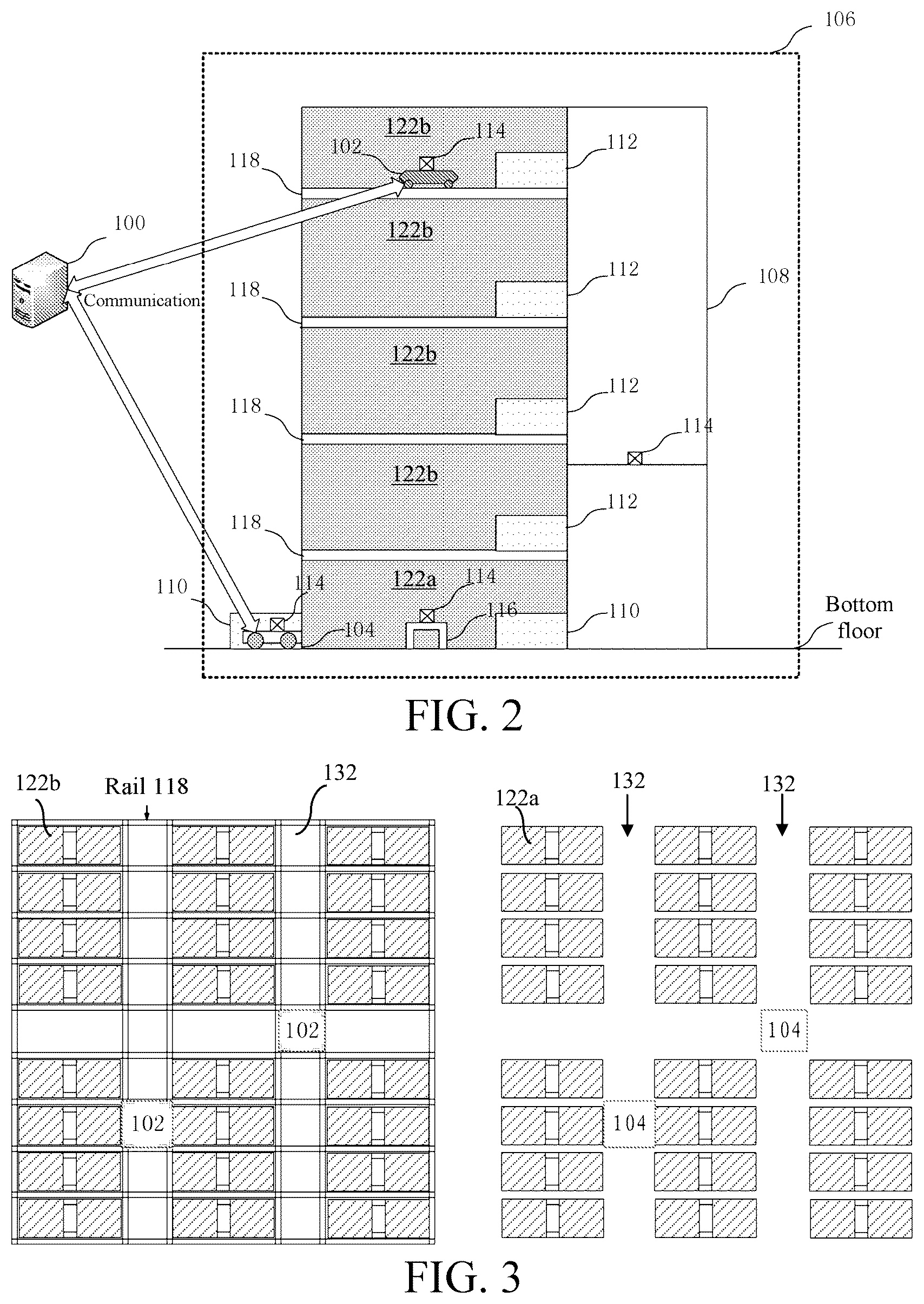 Patent US12325593 Figure 3 – Three-dimensional warehouse handling and dispatching system and method for implementing item picking