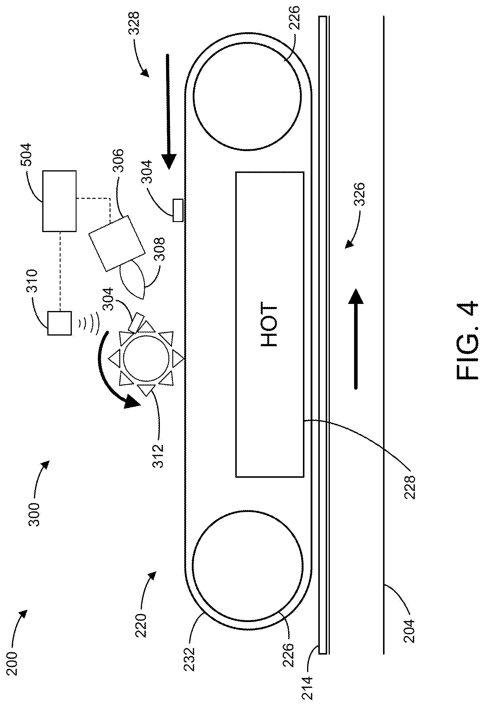 Patent US12325596 Figure 4 – Method of composite panel detachment from a heated and cooled press