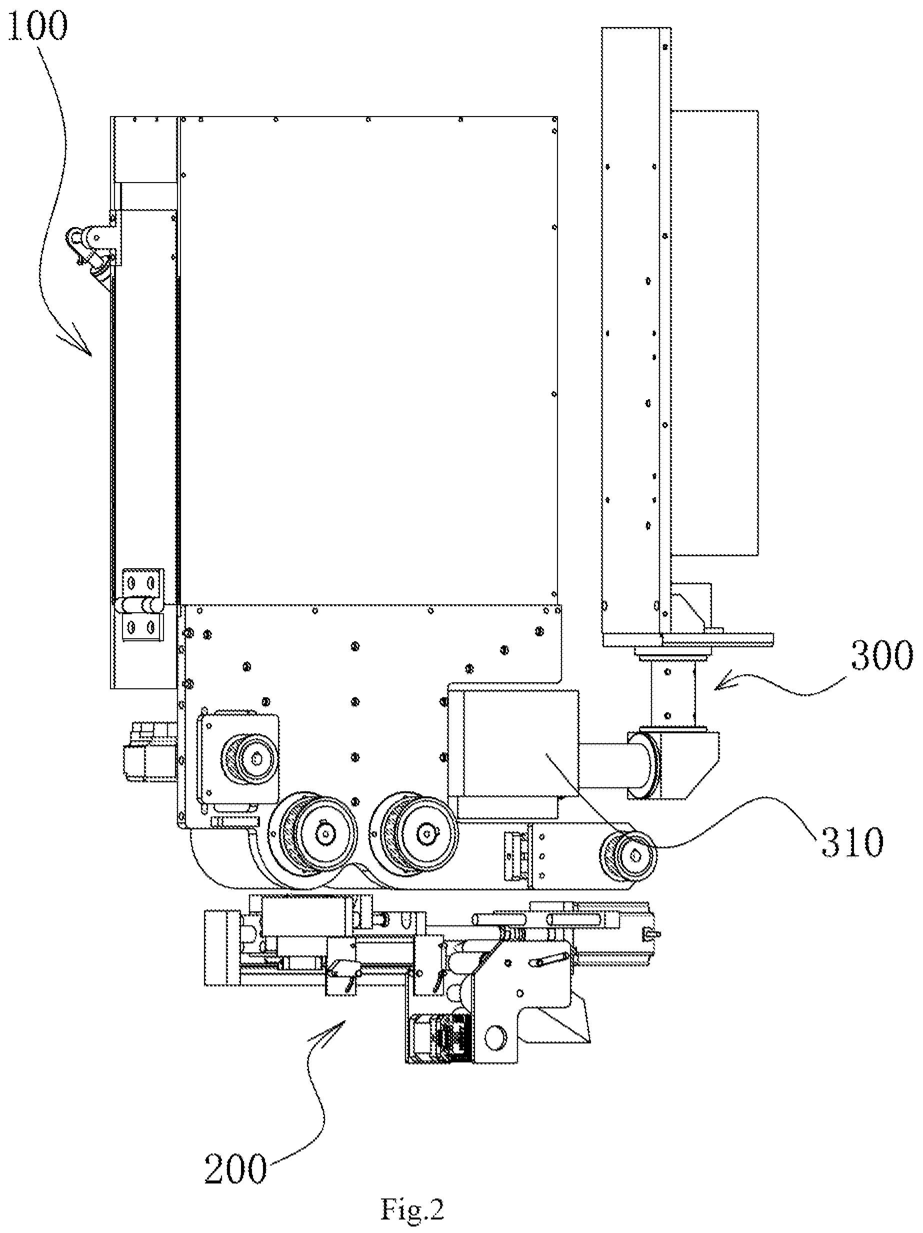 Patent US12325598 Figure 2 – Multi-sample container disposal module and disposal system