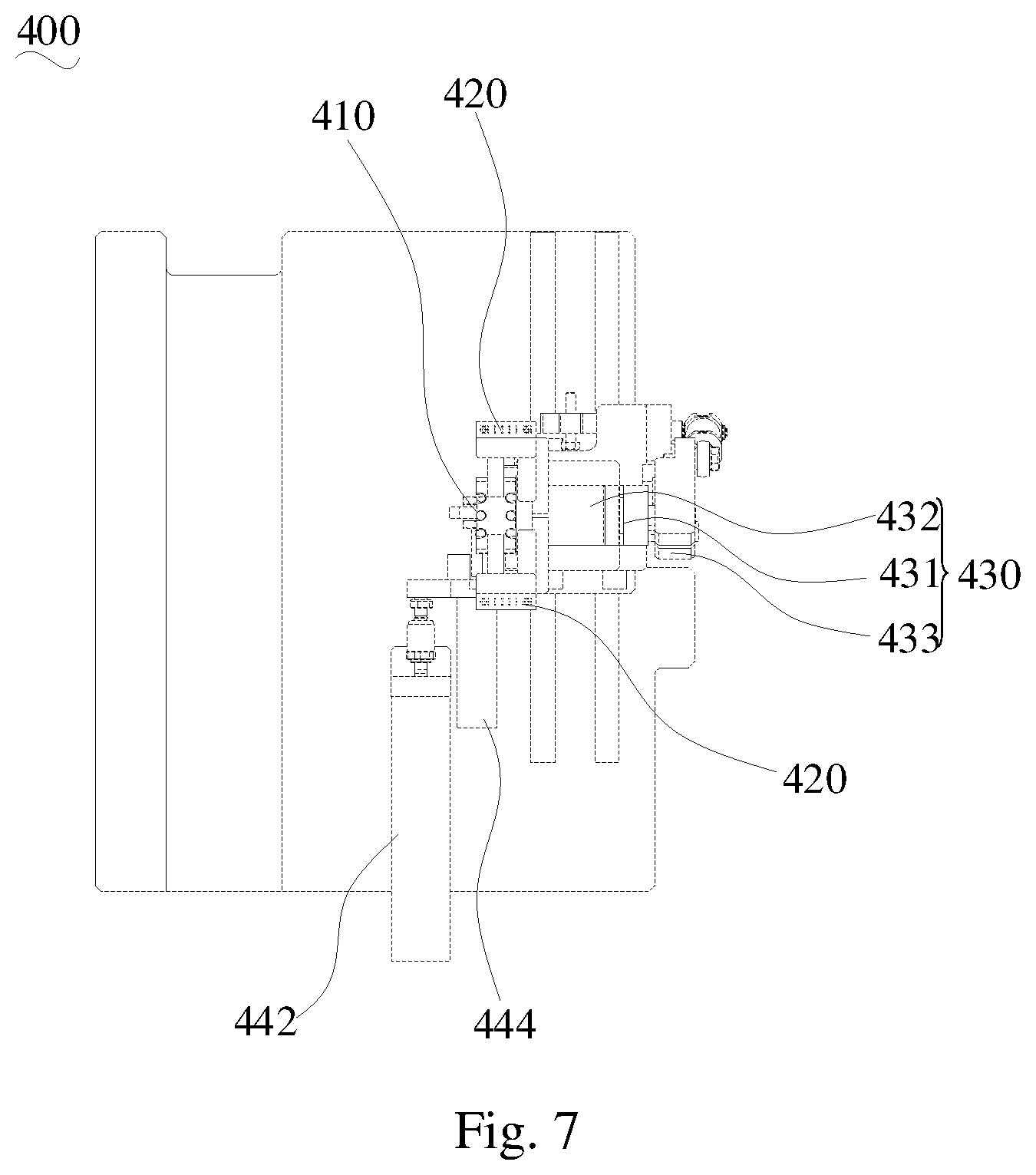 Patent US12325603 Figure 6 – Coil replacing device