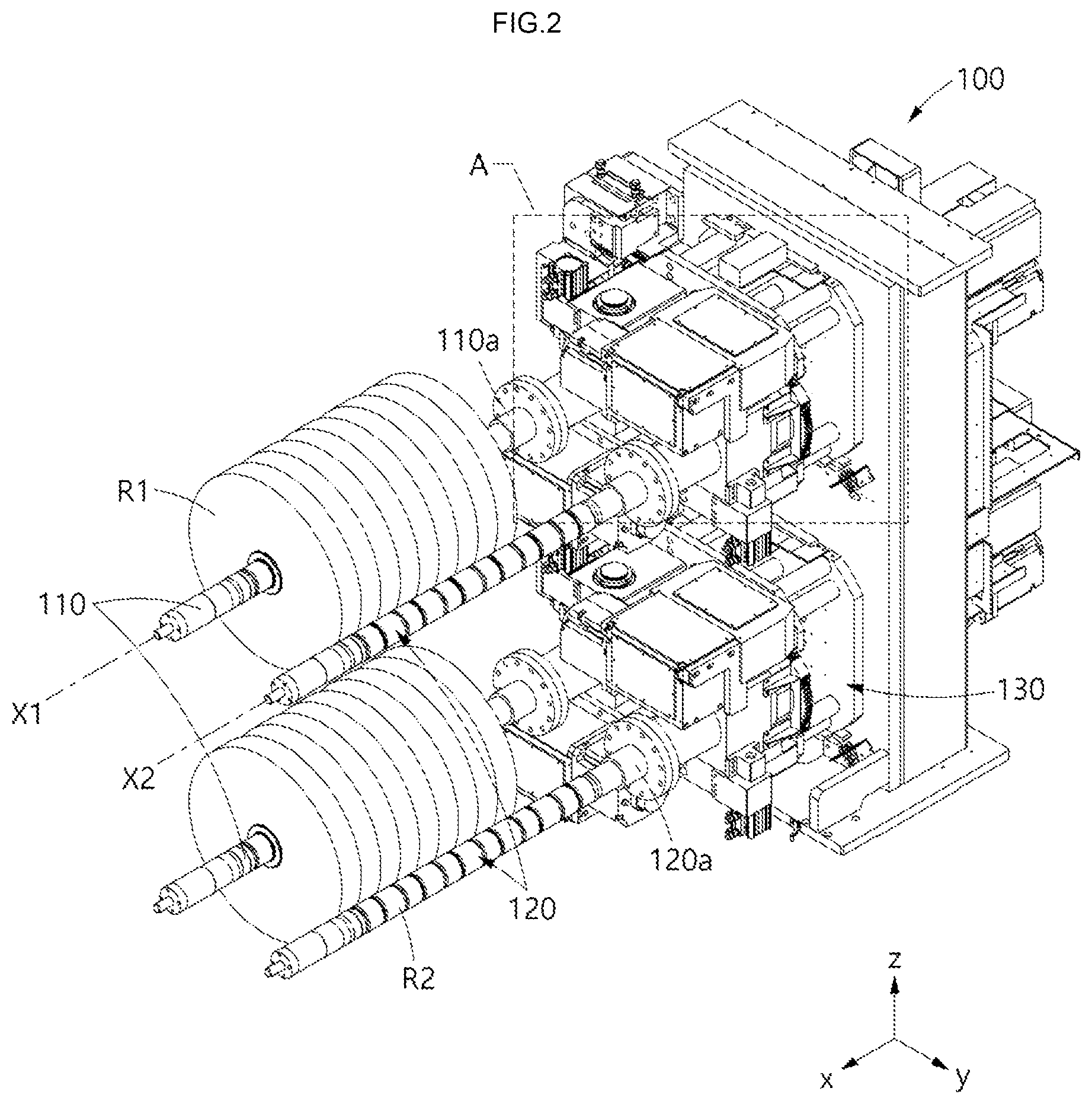 Patent US12325604 Figure 2 – Rewinding system