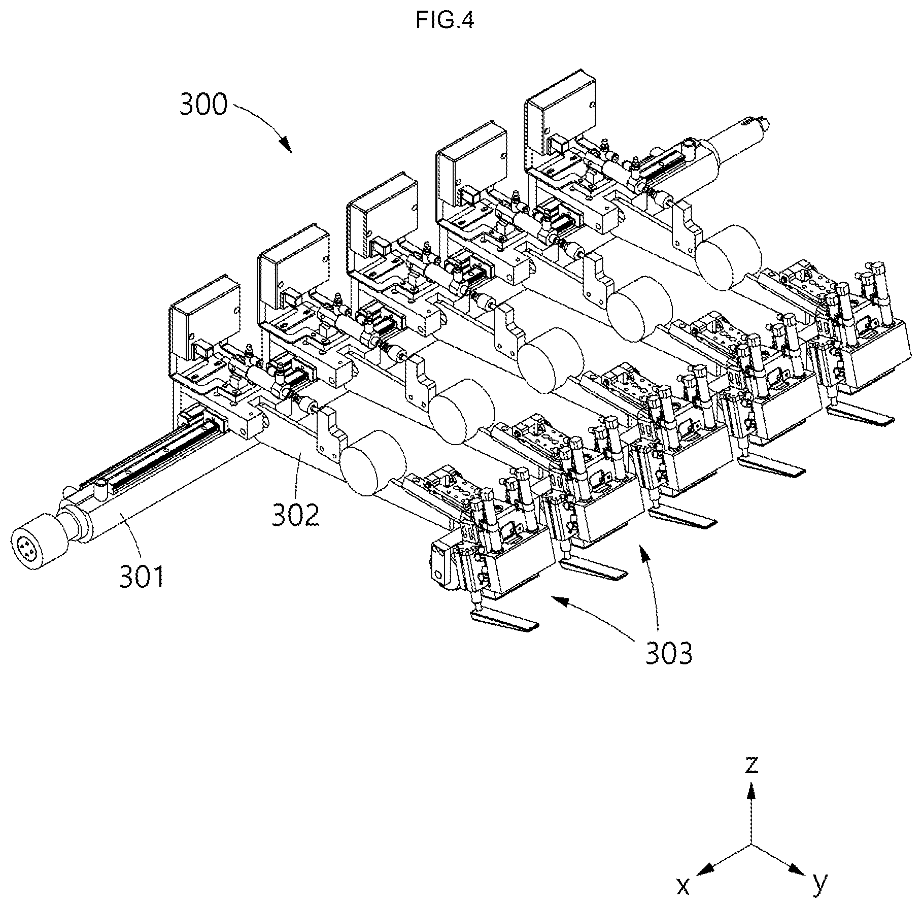 Patent US12325604 Figure 4 – Rewinding system