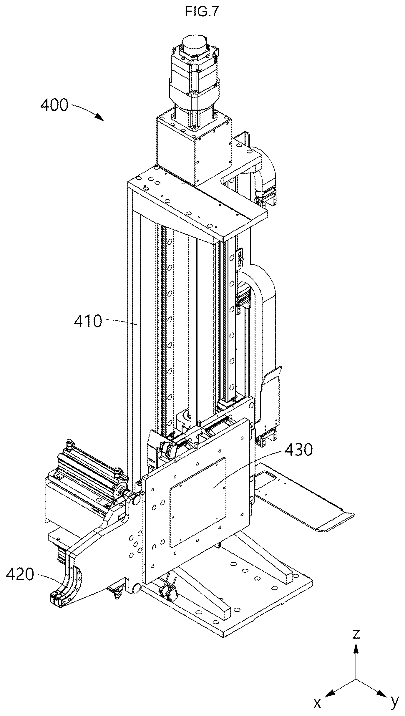 Patent US12325604 Figure 7 – Rewinding system