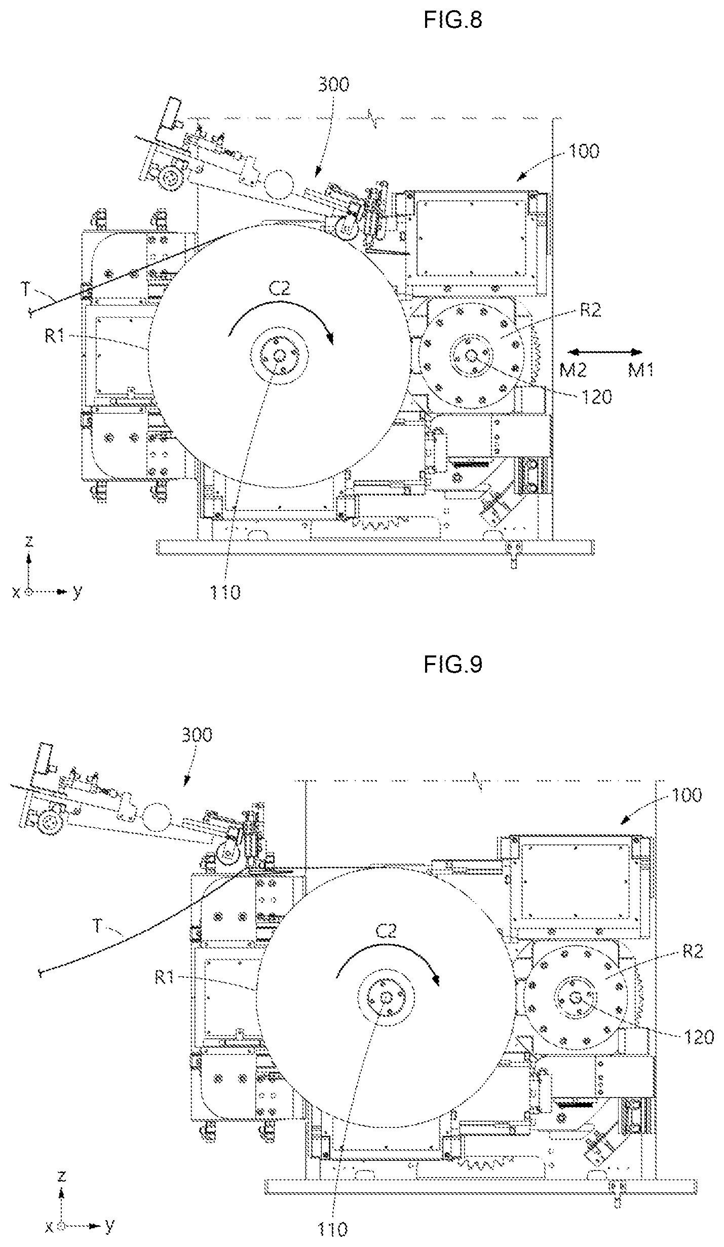 Patent US12325604 Figure 8 – Rewinding system
