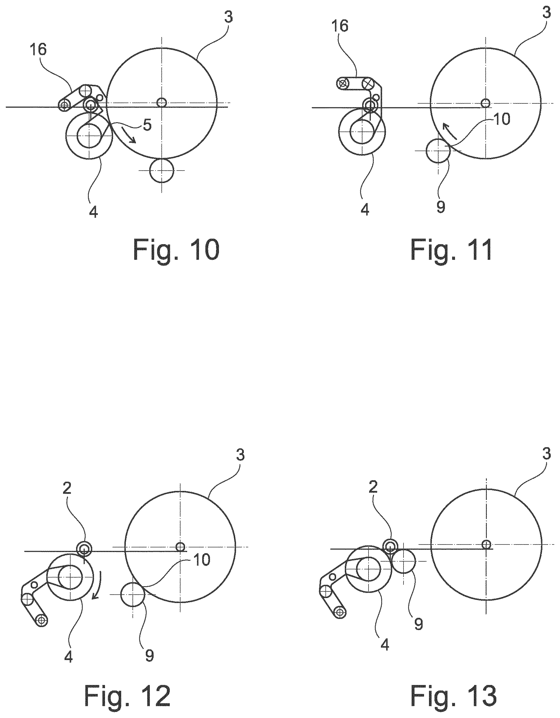 Patent US12325605 Figure 5 – Method and a machine for winding a web onto spools to form a succession of web reels