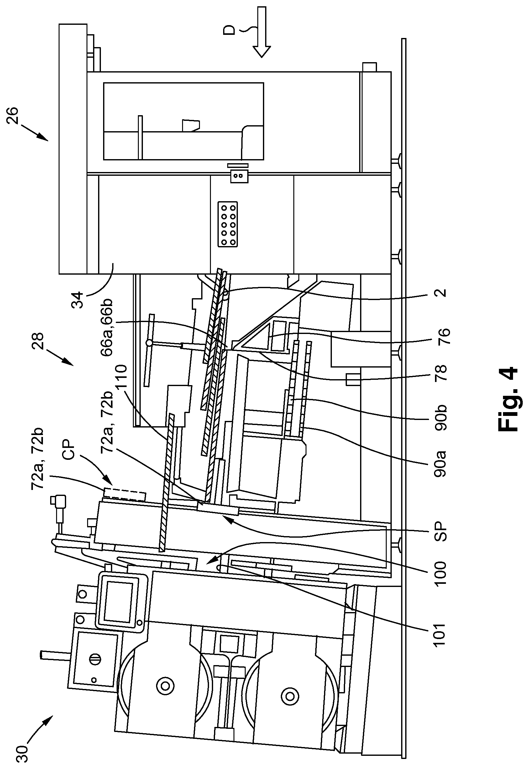 Patent US12325606 Figure 5 – Transfer module for a converting machine