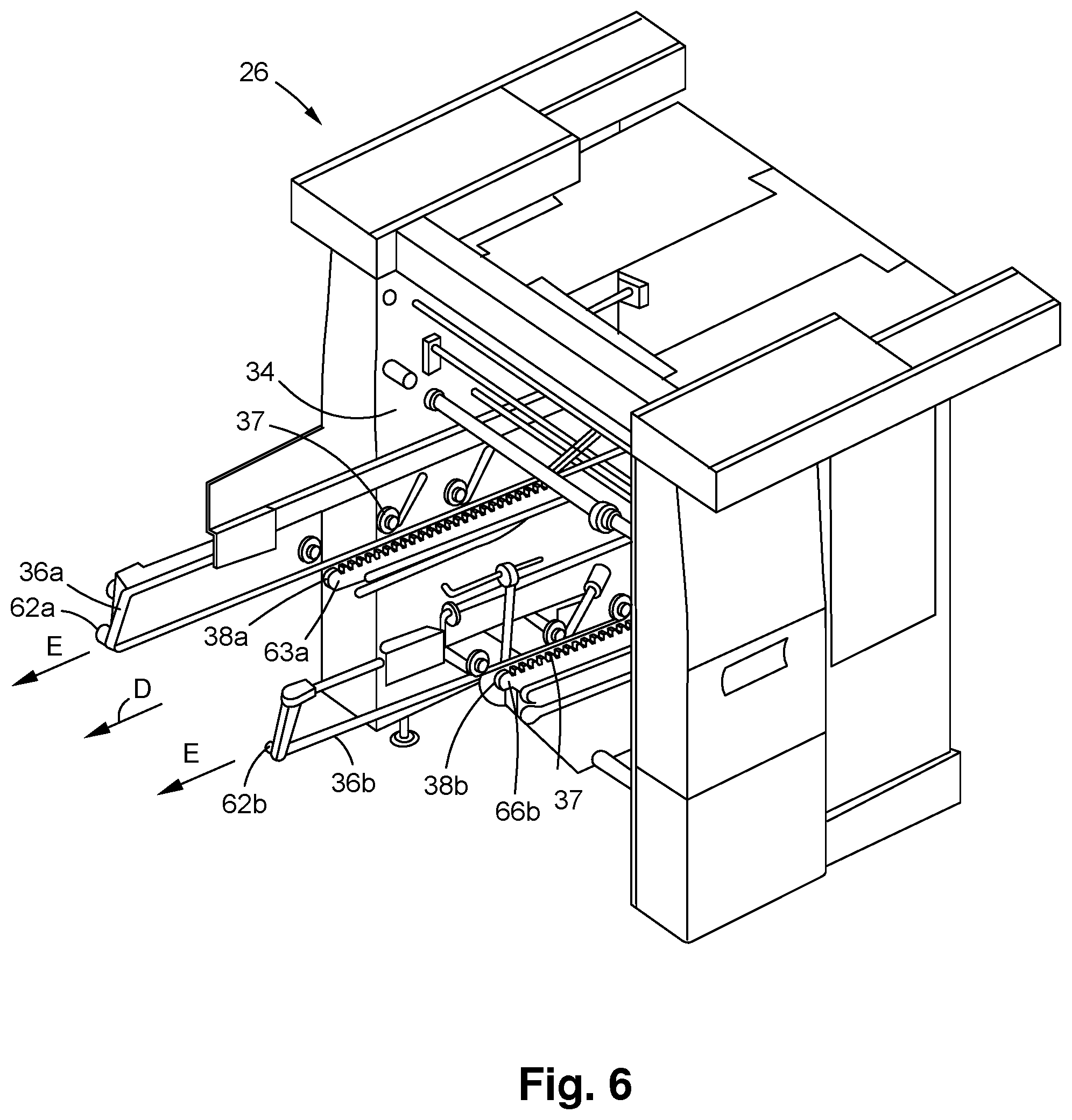 Patent US12325606 Figure 7 – Transfer module for a converting machine