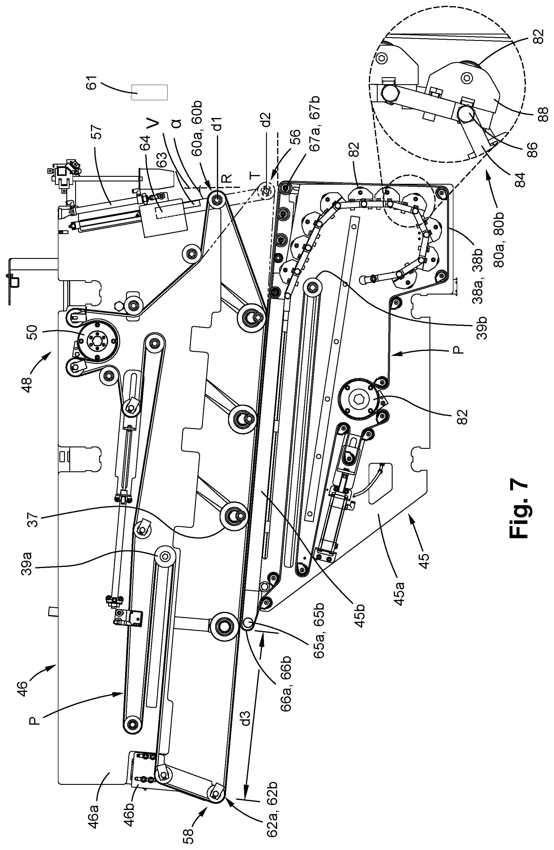 Patent US12325606 Figure 8 – Transfer module for a converting machine