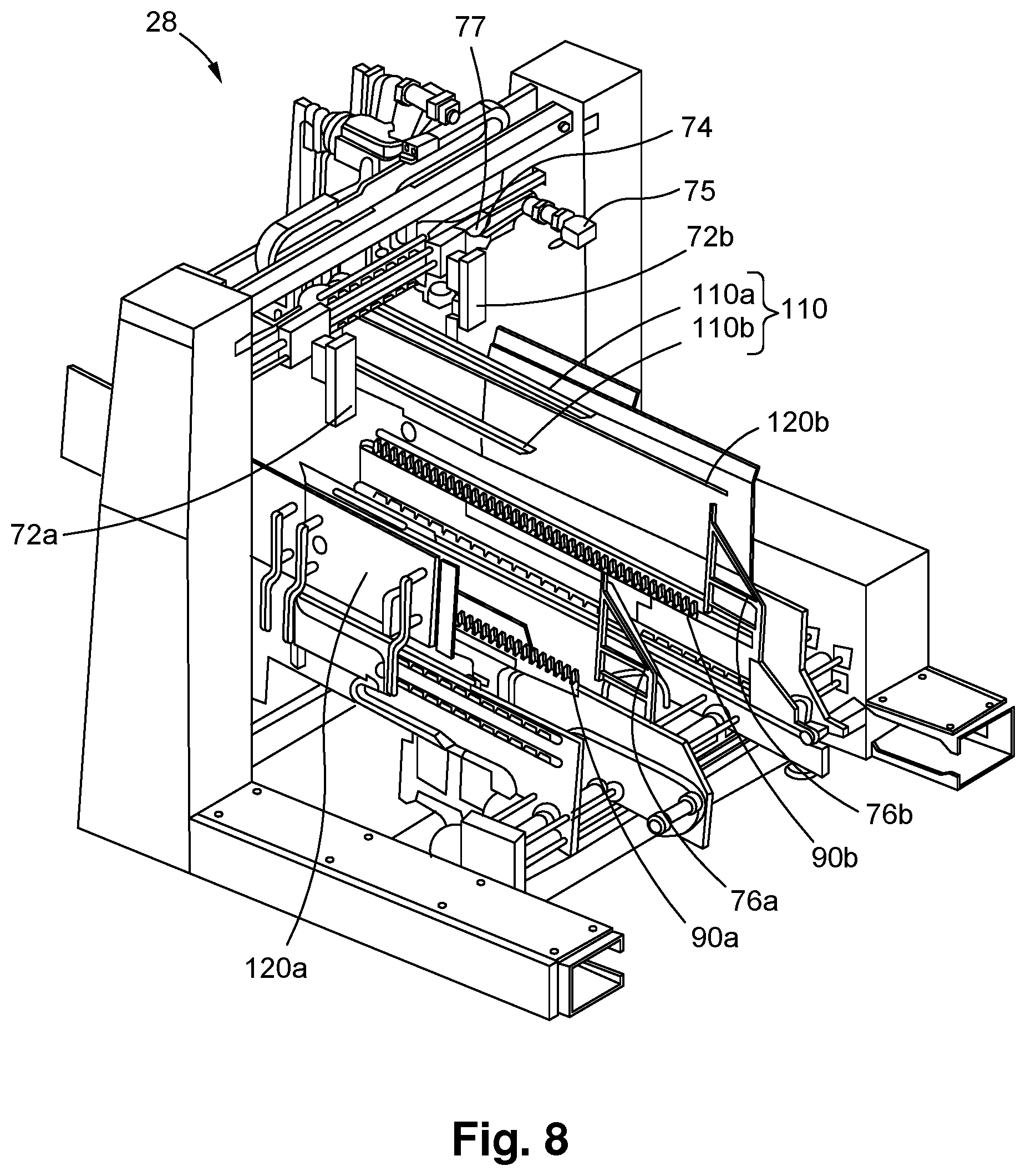Patent US12325606 Figure 9 – Transfer module for a converting machine