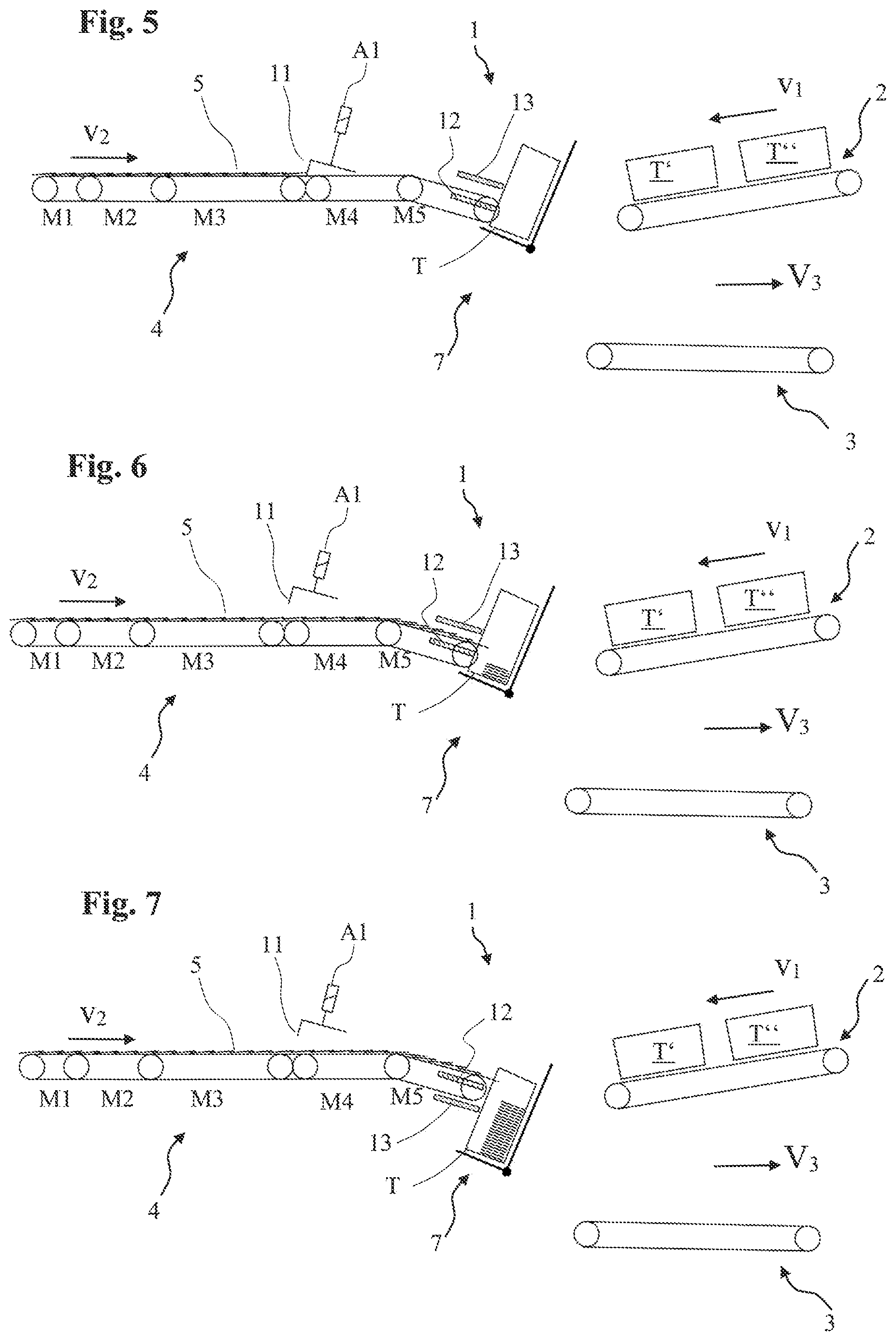 Patent US12325607 Figure 3 – Device and method for feeding flat objects into a transport container