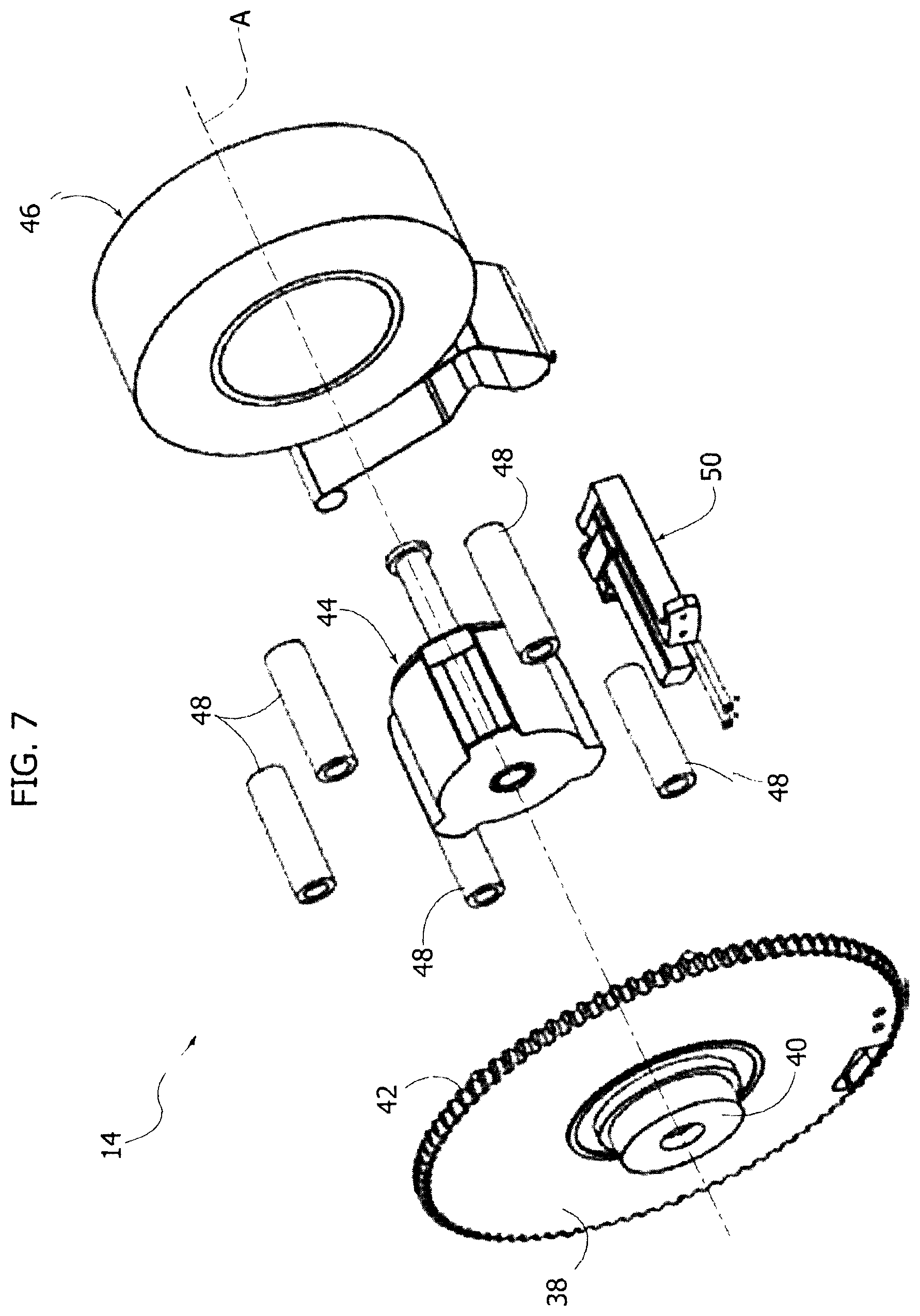 Patent US12325608 Figure 5 – Apparatus and method for dispensing sections of double-sided adhesive tape