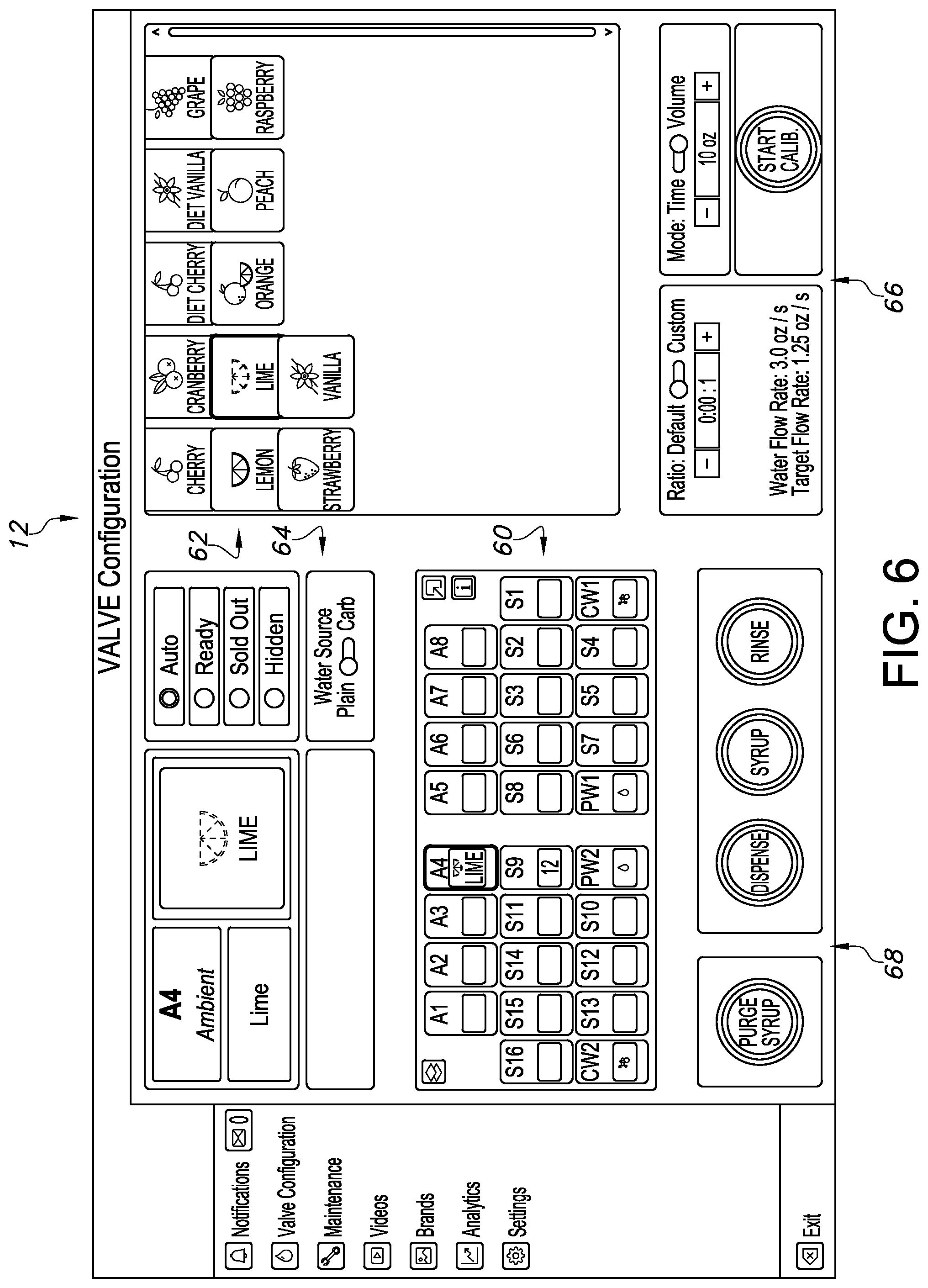 Patent US12325616 Figure 6 – Method and apparatus for configuring and maintaining a beverage dispenser