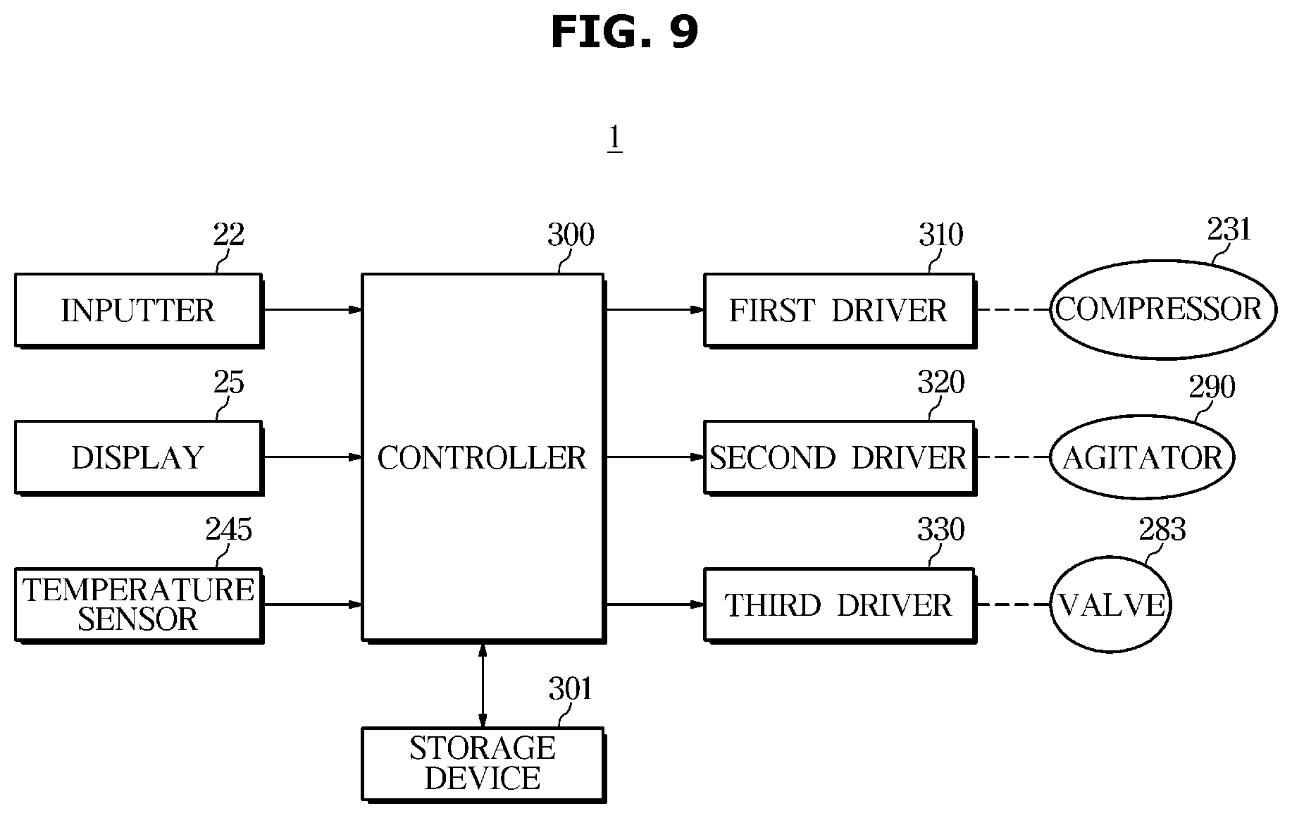 Patent US12325617 Figure 9 – Water purifier and method for controlling same