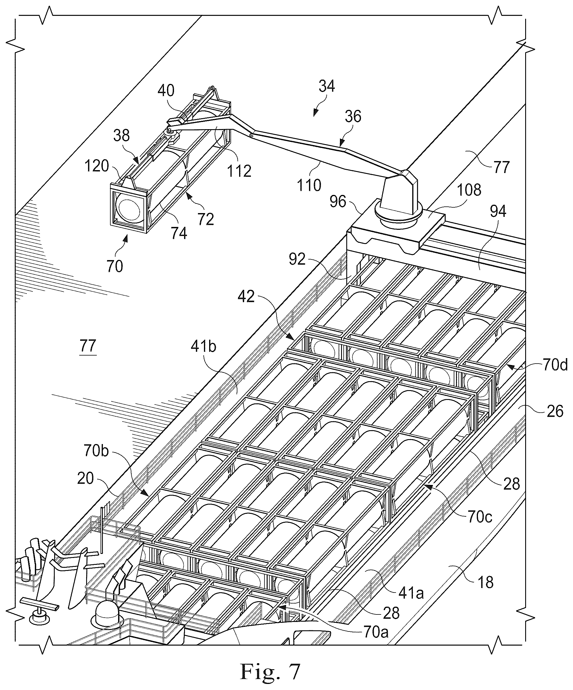 Patent US12325622 Figure 8 – Gas supply refueling facility