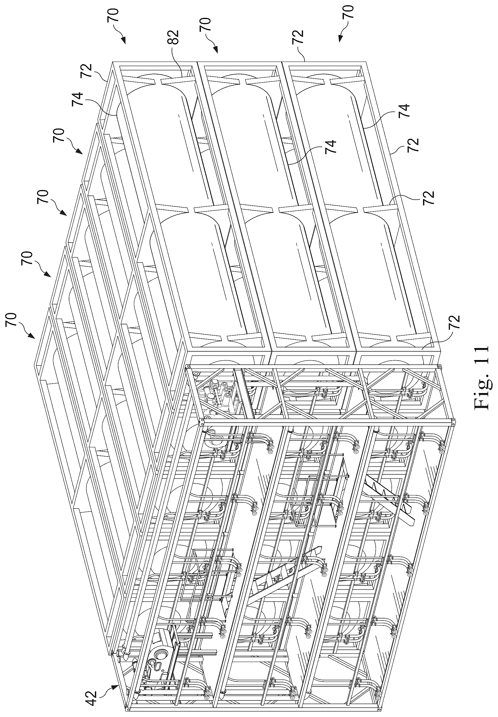 Patent US12325622 Figure 12 – Gas supply refueling facility