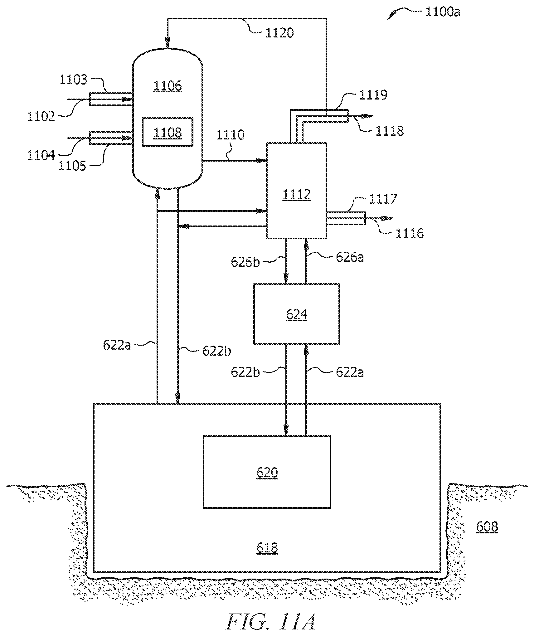 Patent US12325633 Figure 11 – Thermochemical reactions using geothermal energy