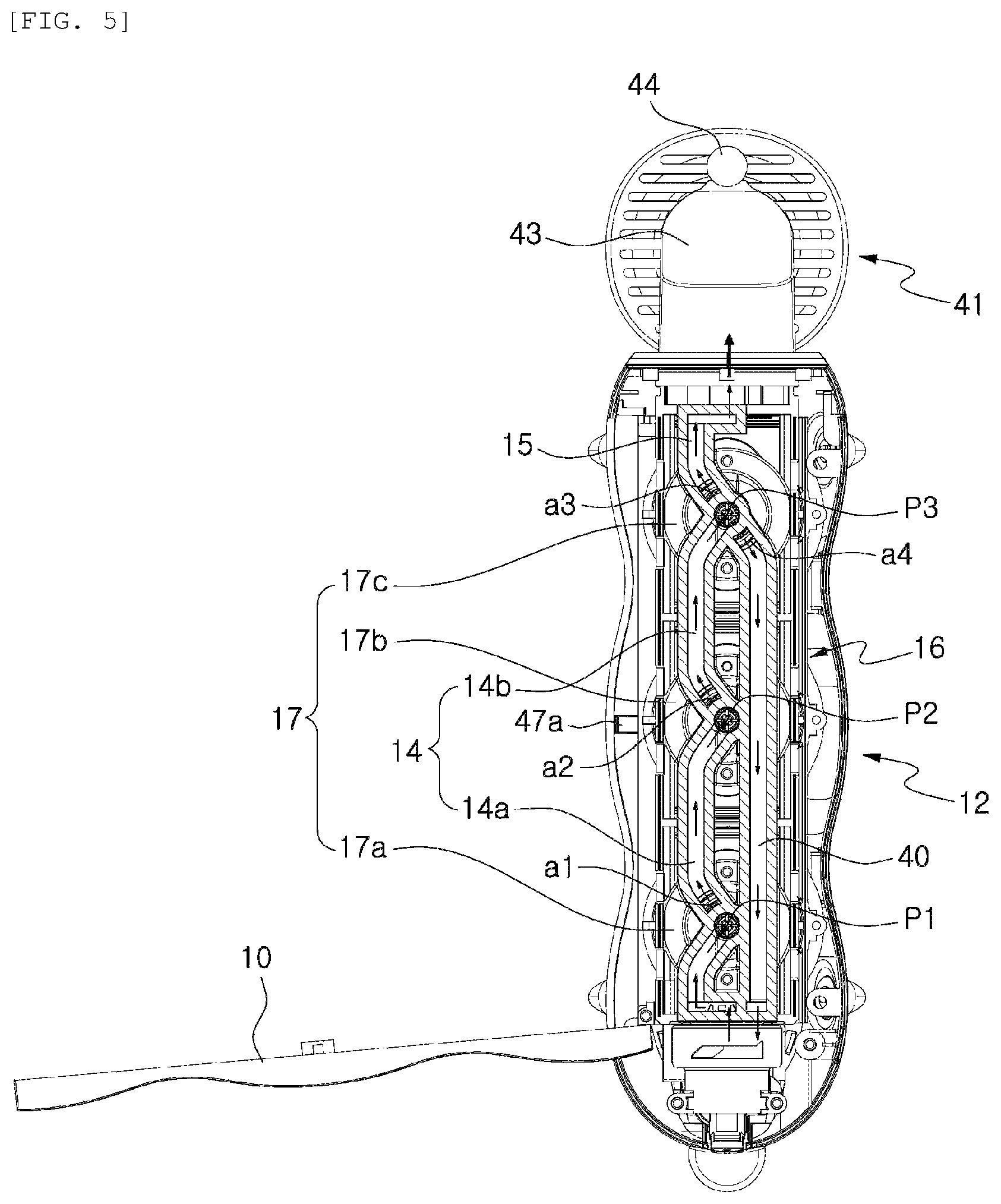 Patent US12325644 Figure 5 – Non-electric water purifier